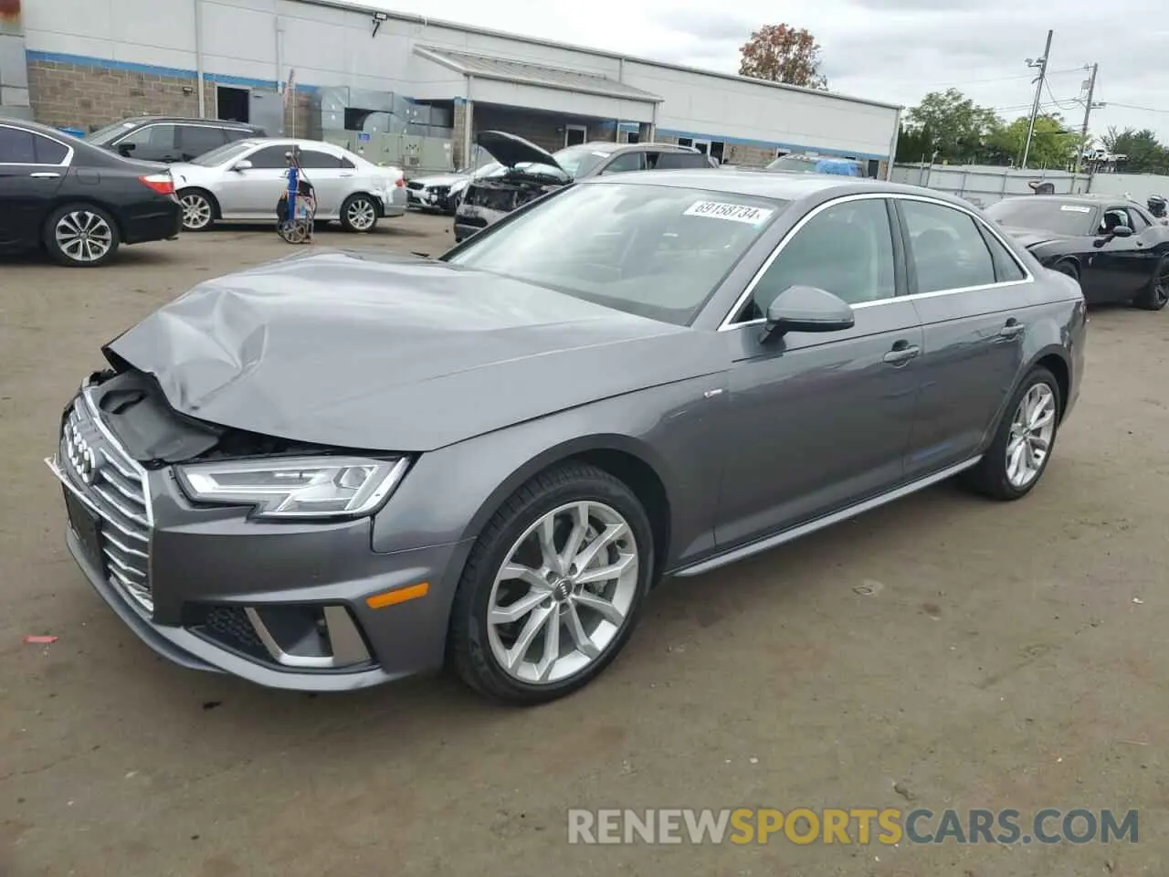 1 Photograph of a damaged car WAUENAF48KA047214 AUDI A4 2019