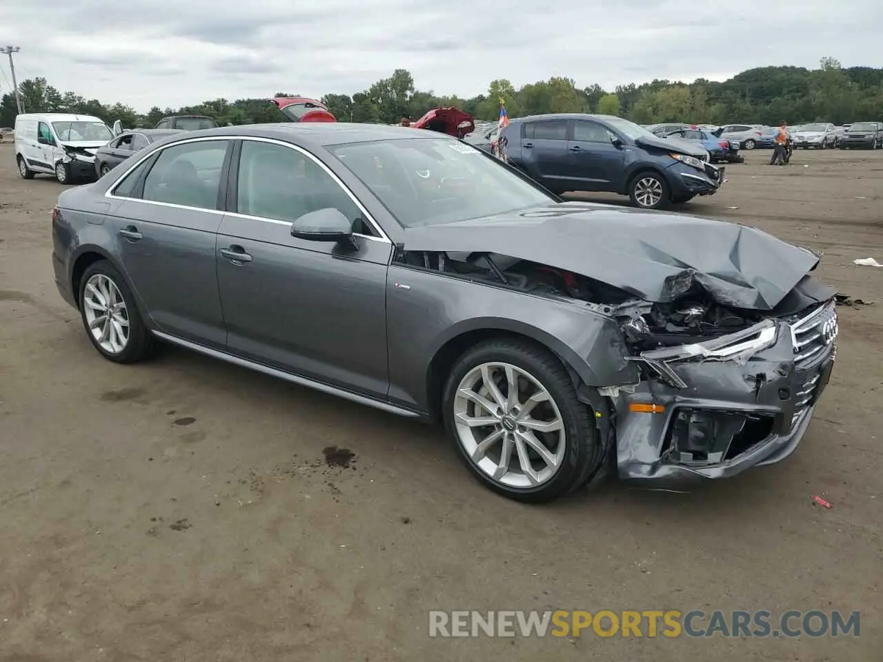 4 Photograph of a damaged car WAUENAF48KA047214 AUDI A4 2019