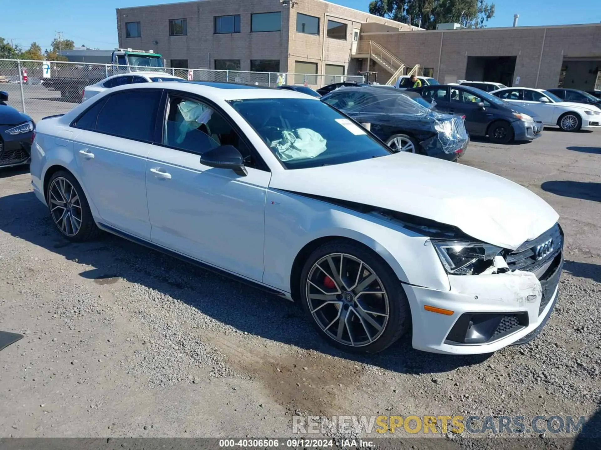 1 Photograph of a damaged car WAUENAF48KA069052 AUDI A4 2019