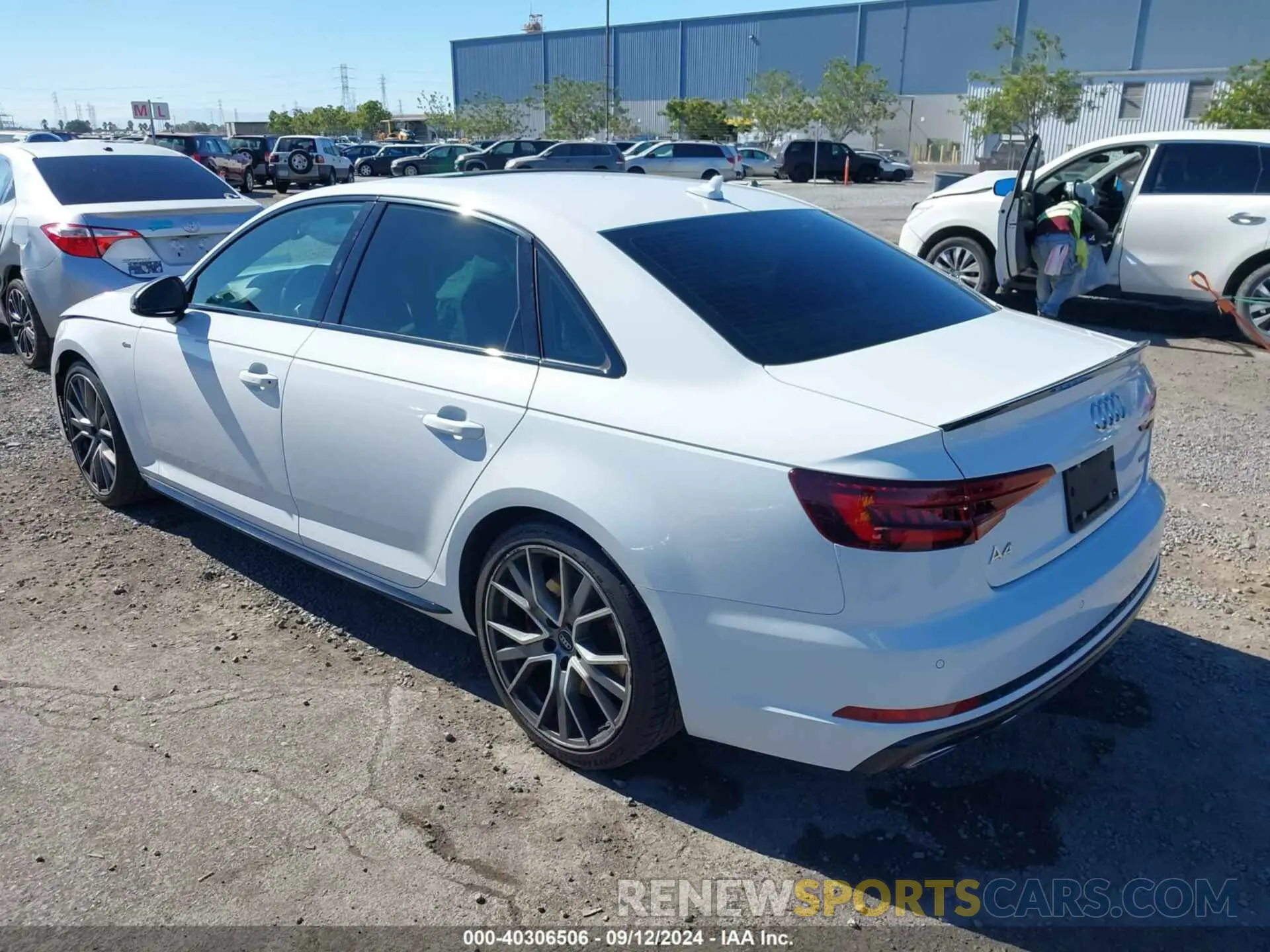 3 Photograph of a damaged car WAUENAF48KA069052 AUDI A4 2019