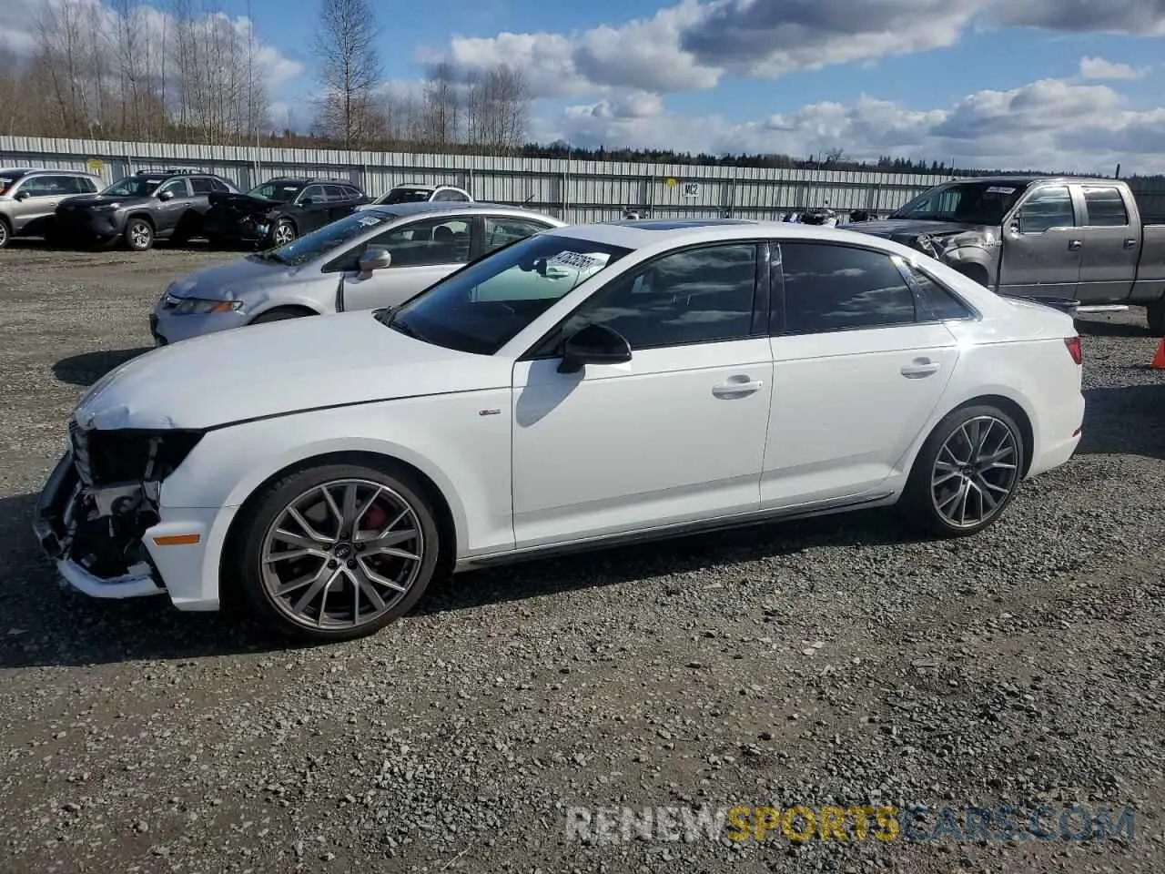 1 Photograph of a damaged car WAUENAF48KA076115 AUDI A4 2019