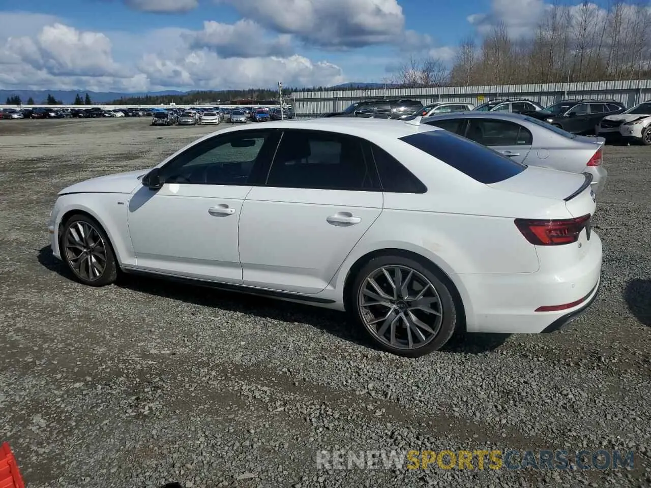 2 Photograph of a damaged car WAUENAF48KA076115 AUDI A4 2019