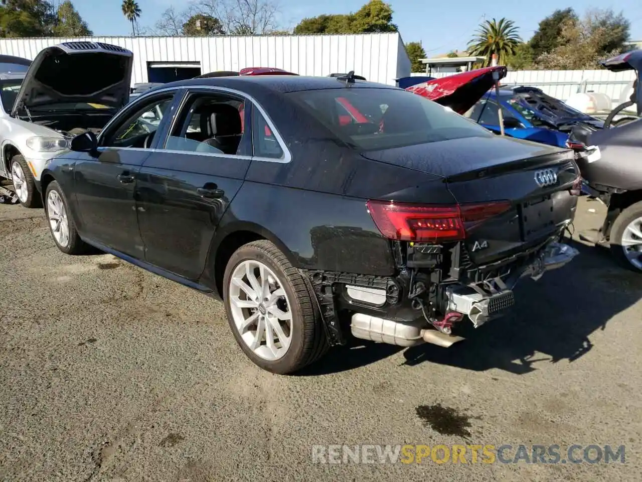 3 Photograph of a damaged car WAUENAF48KN011550 AUDI A4 2019