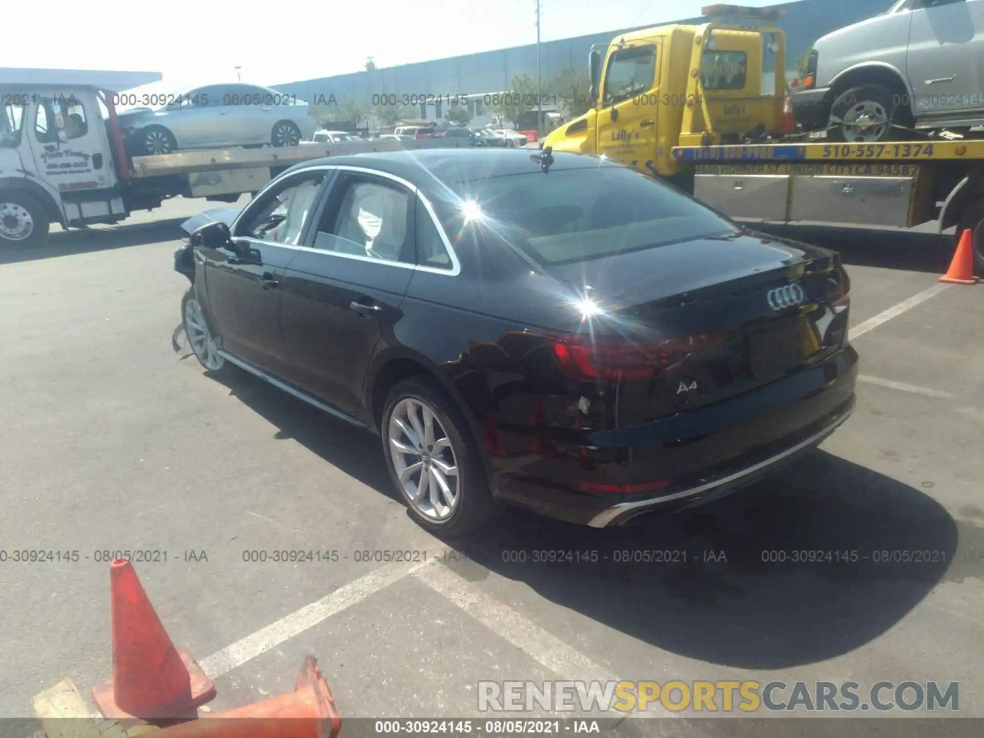 3 Photograph of a damaged car WAUENAF48KN014822 AUDI A4 2019