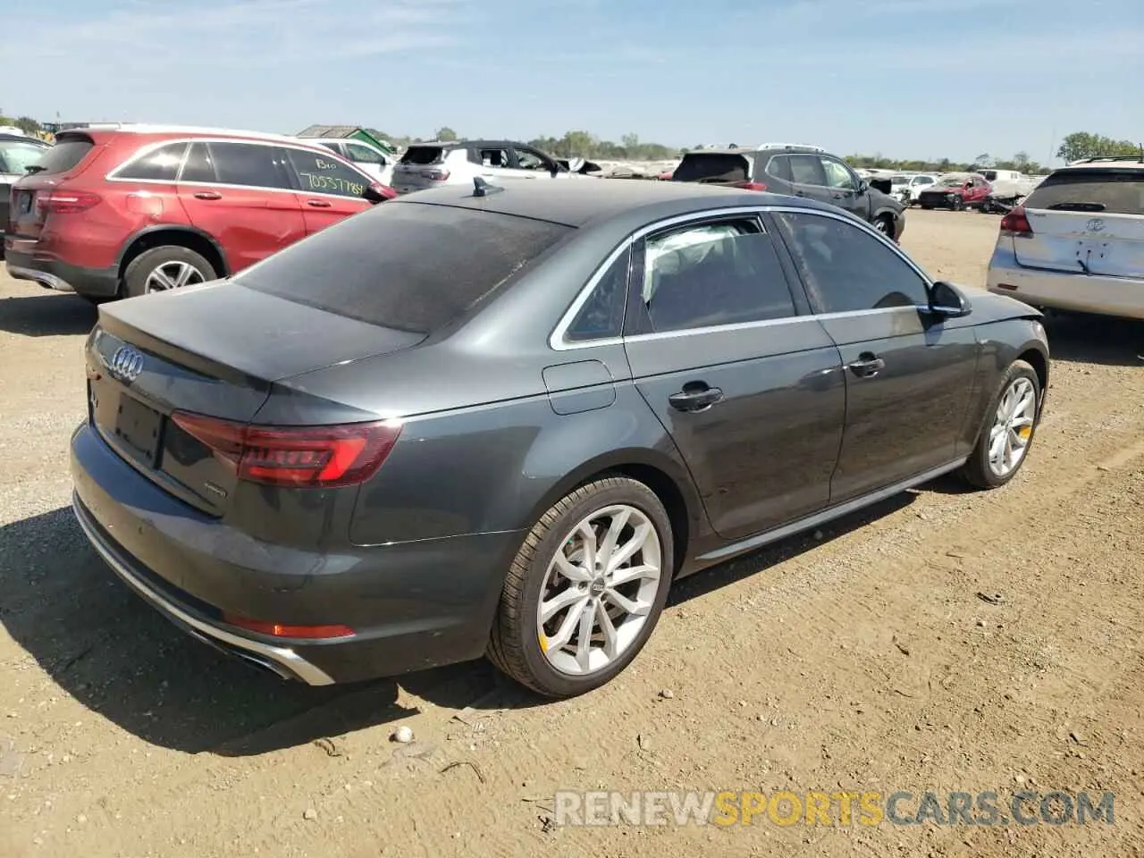 3 Photograph of a damaged car WAUENAF49KA007501 AUDI A4 2019