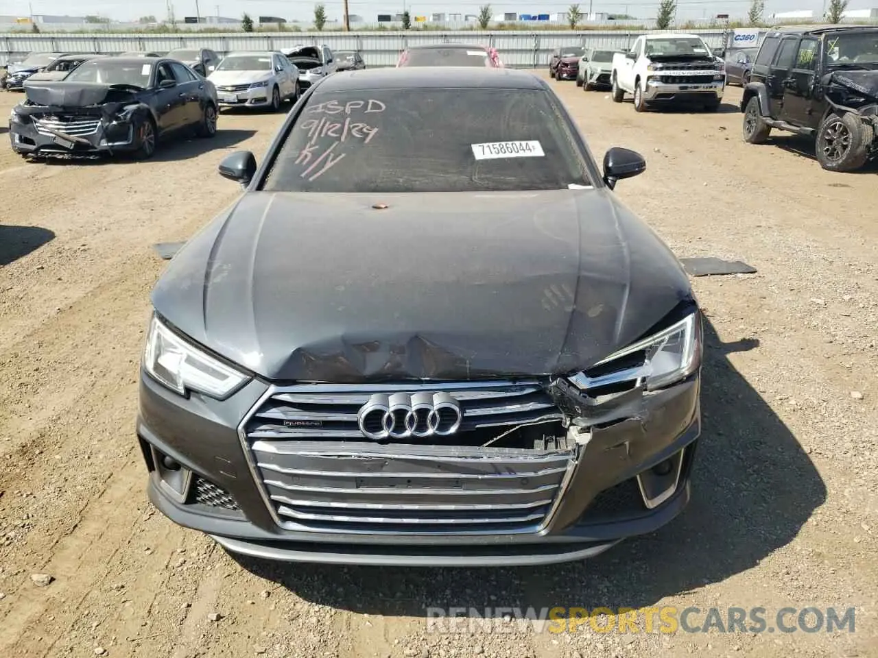 5 Photograph of a damaged car WAUENAF49KA007501 AUDI A4 2019
