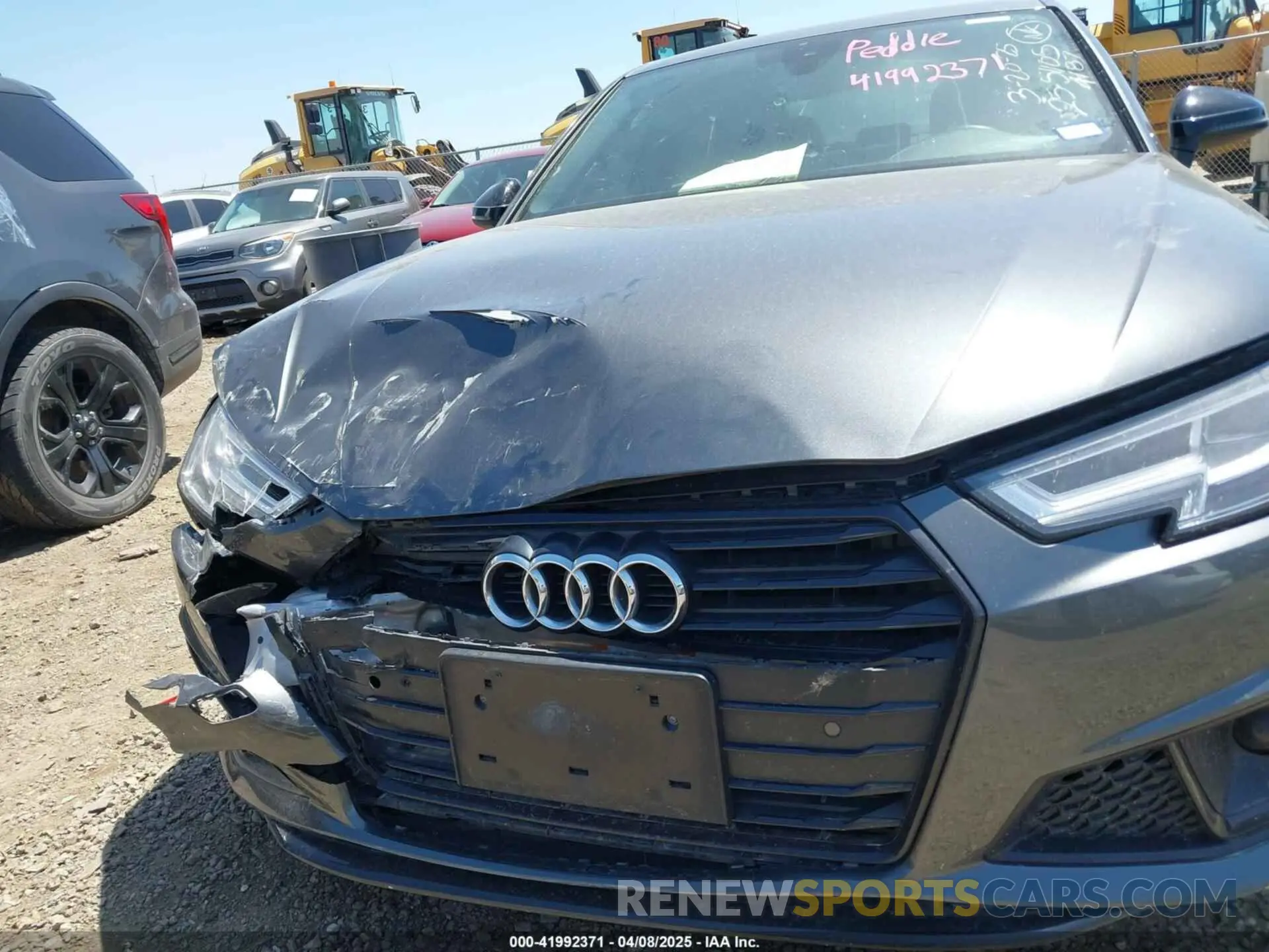 17 Photograph of a damaged car WAUENAF49KA014187 AUDI A4 2019