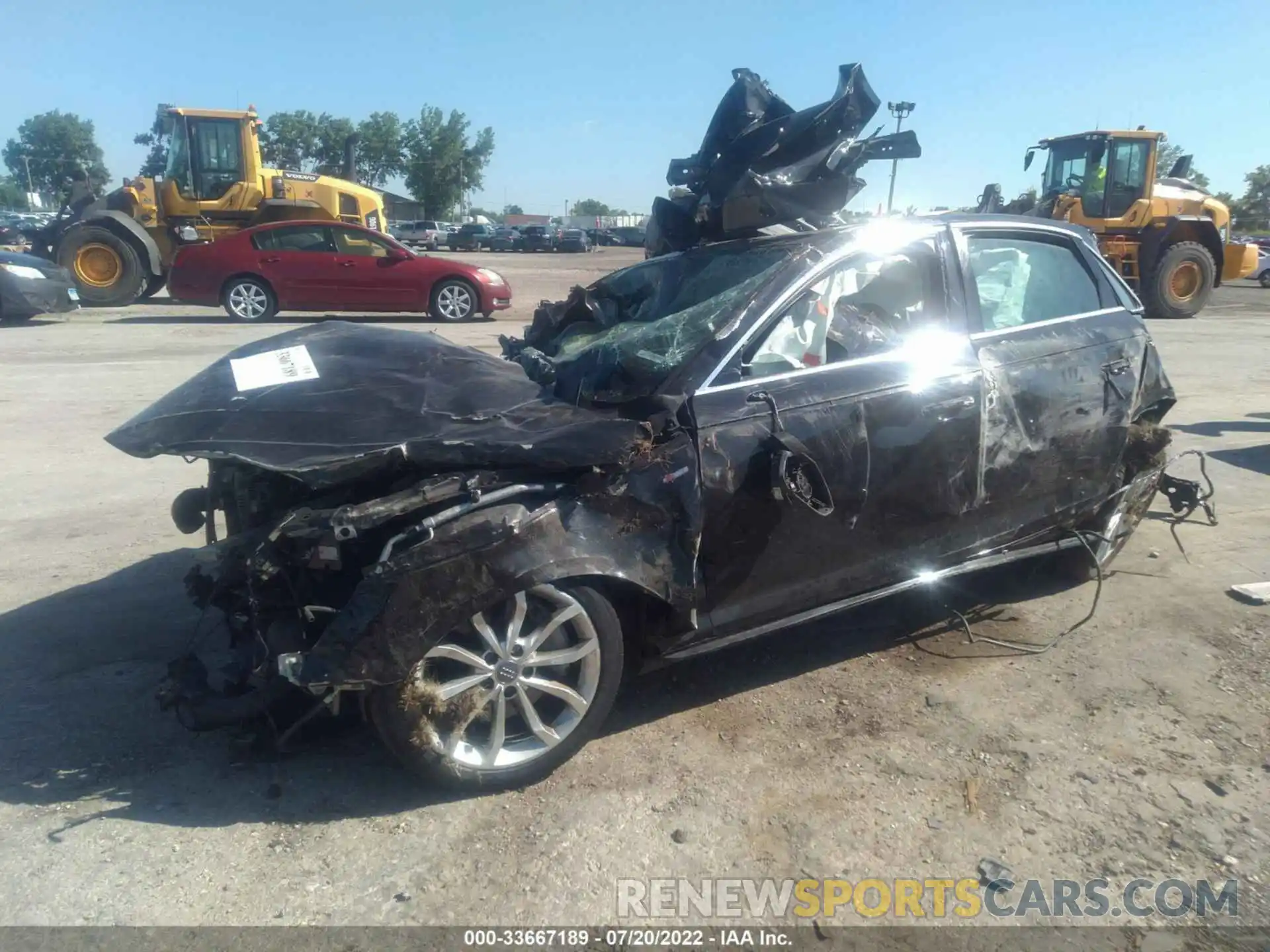 2 Photograph of a damaged car WAUENAF49KA035198 AUDI A4 2019