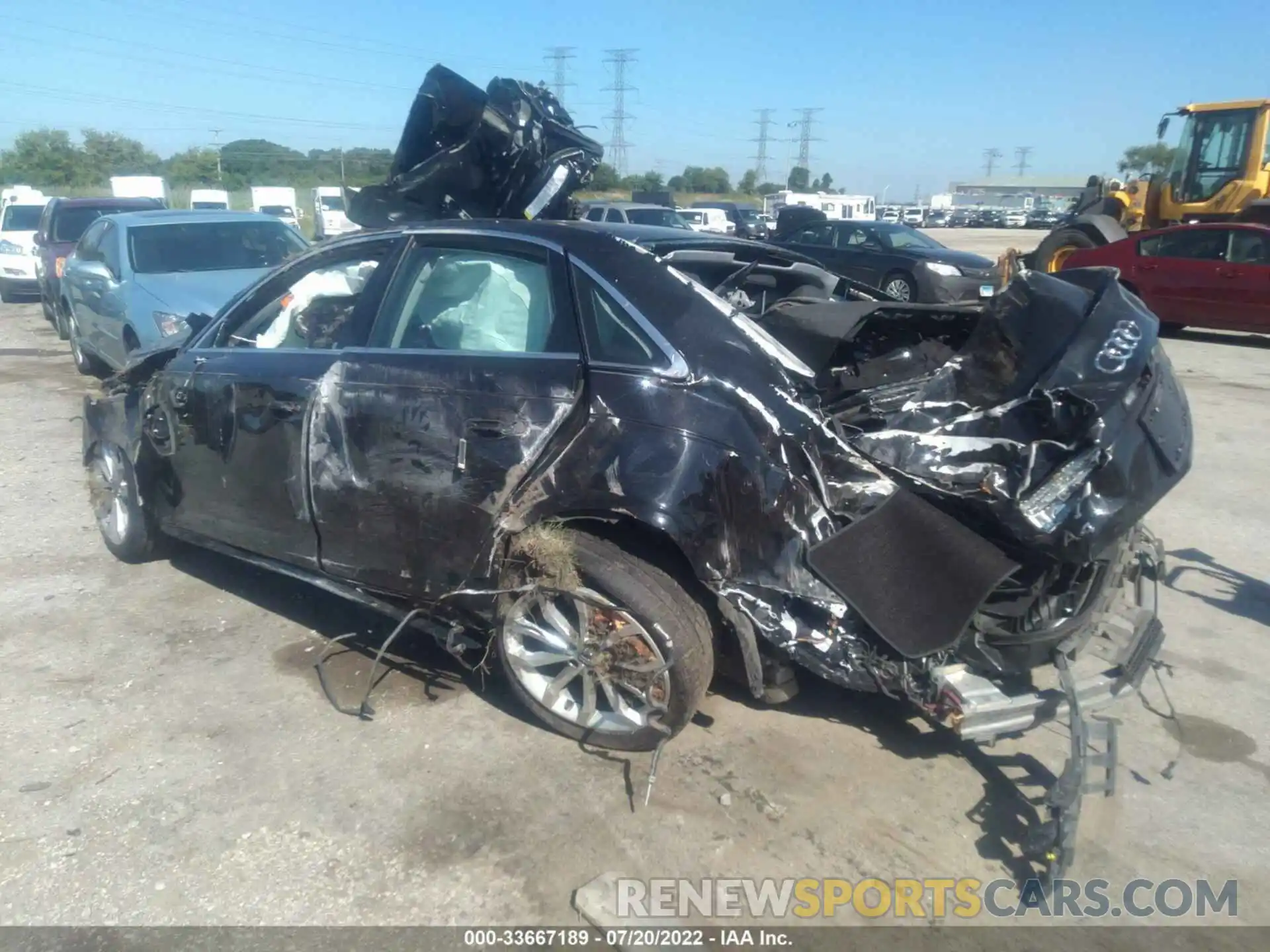 3 Photograph of a damaged car WAUENAF49KA035198 AUDI A4 2019