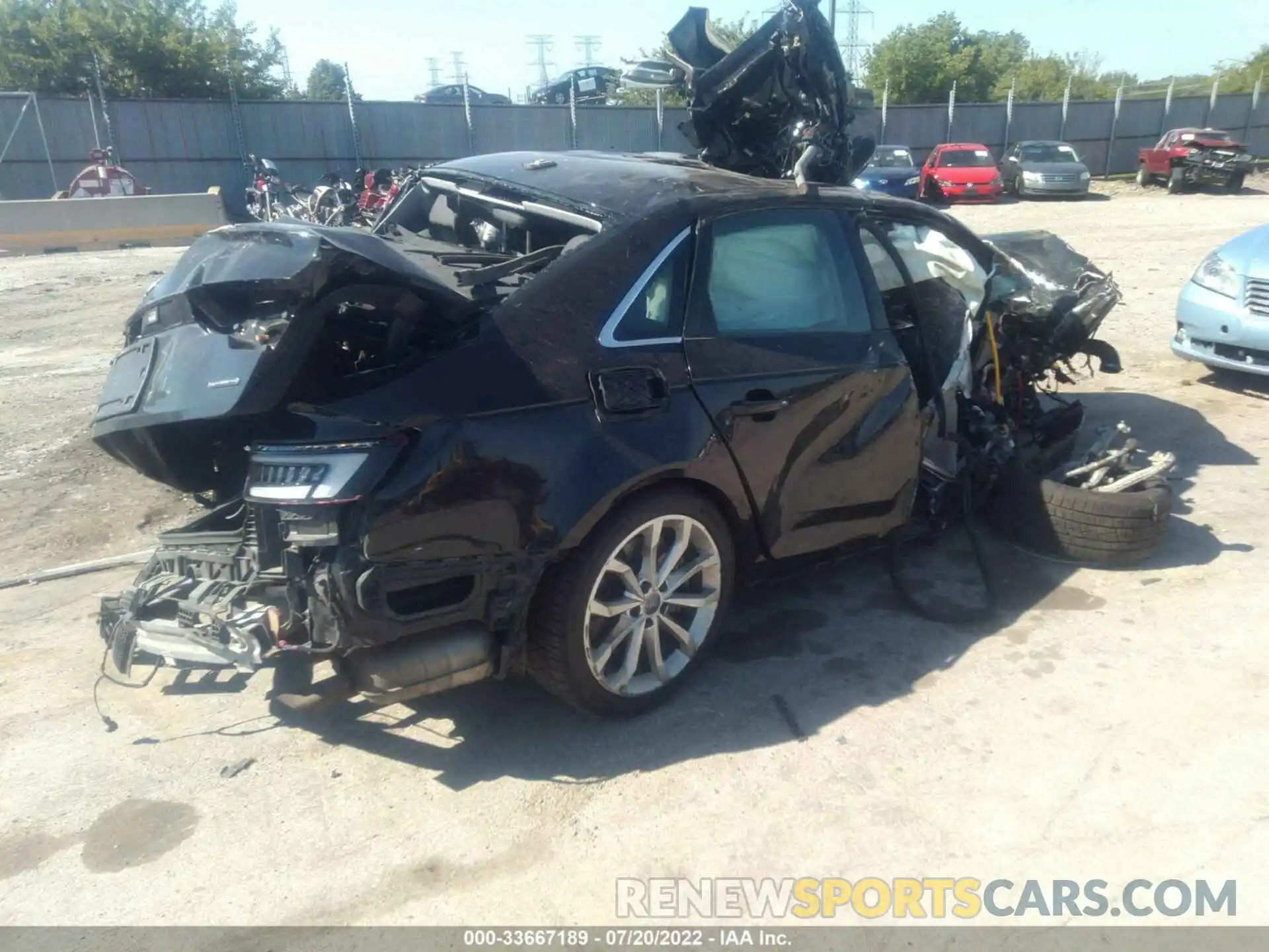 4 Photograph of a damaged car WAUENAF49KA035198 AUDI A4 2019