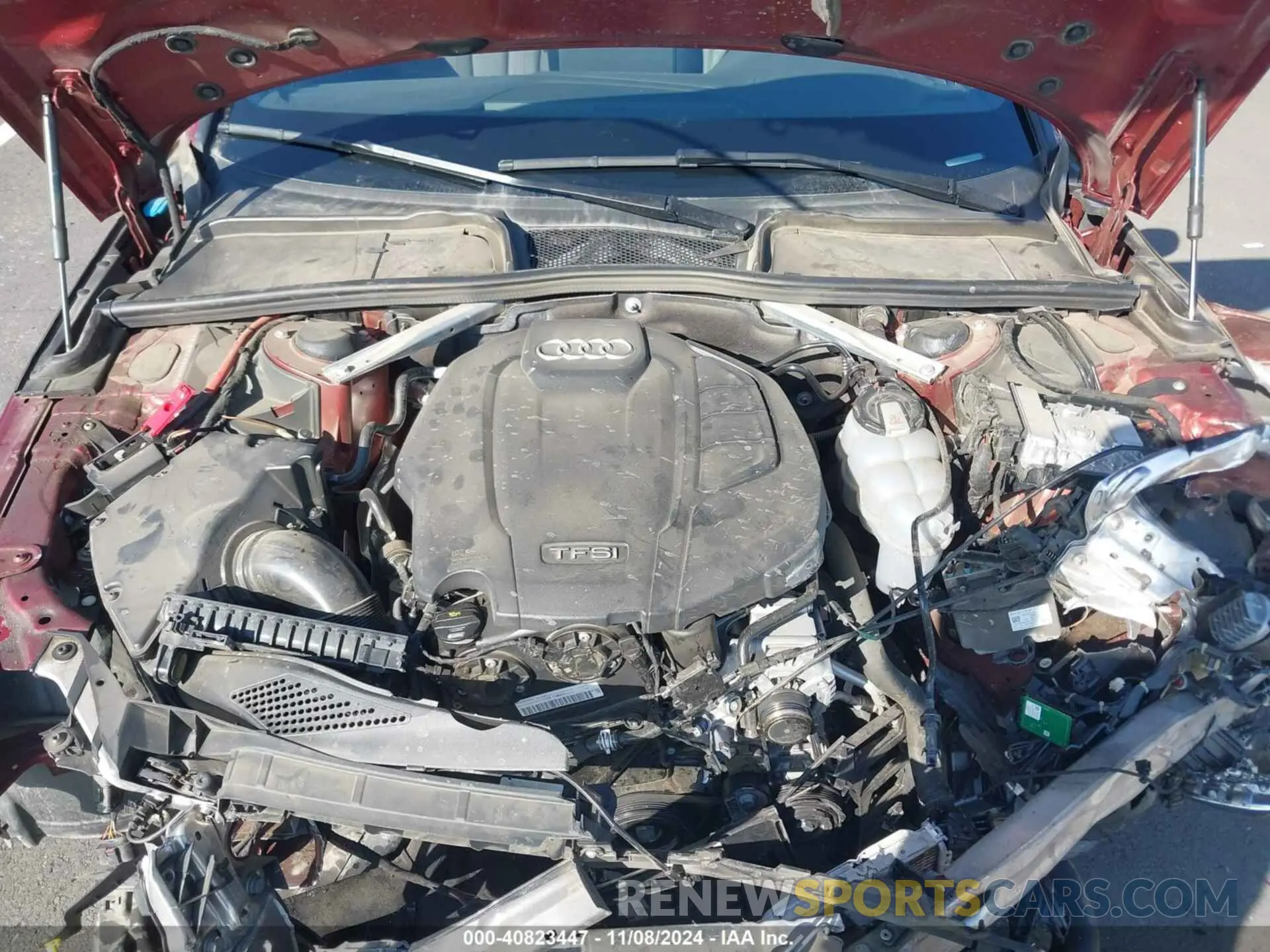 10 Photograph of a damaged car WAUENAF49KA050526 AUDI A4 2019