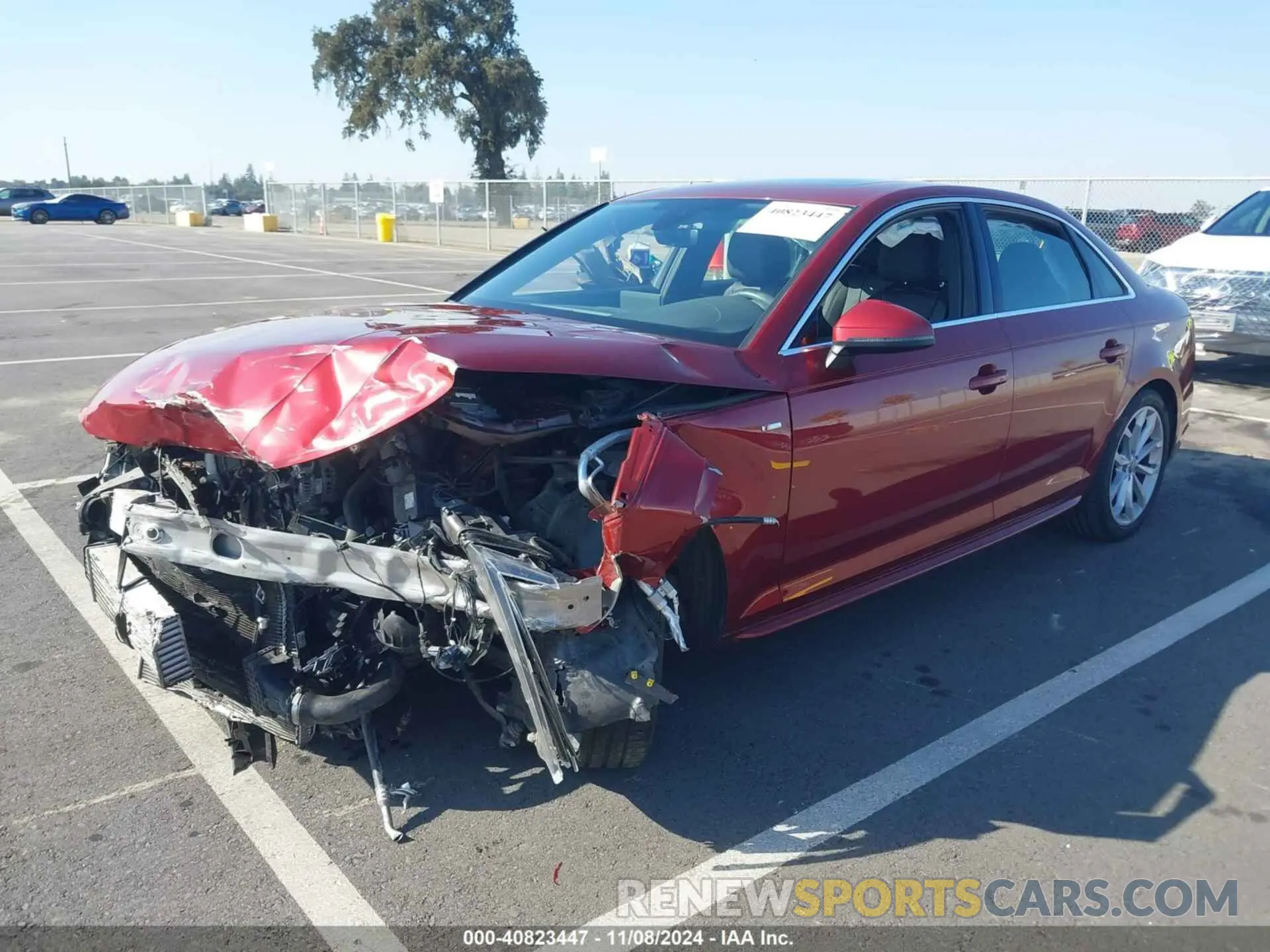 2 Photograph of a damaged car WAUENAF49KA050526 AUDI A4 2019