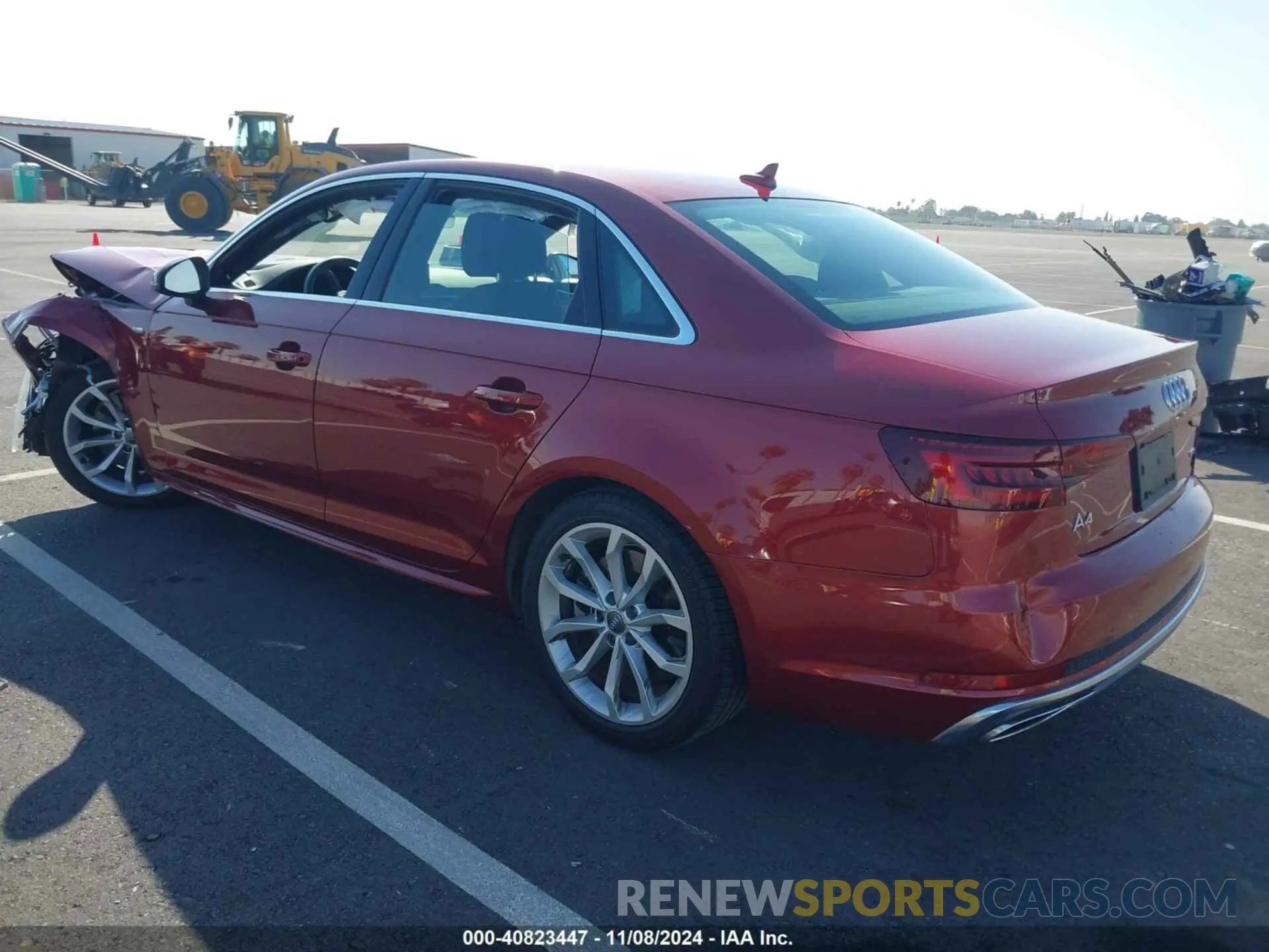 3 Photograph of a damaged car WAUENAF49KA050526 AUDI A4 2019