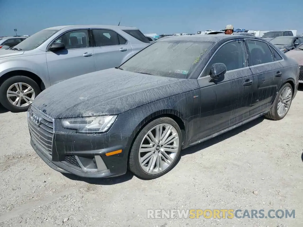 1 Photograph of a damaged car WAUENAF49KN013596 AUDI A4 2019