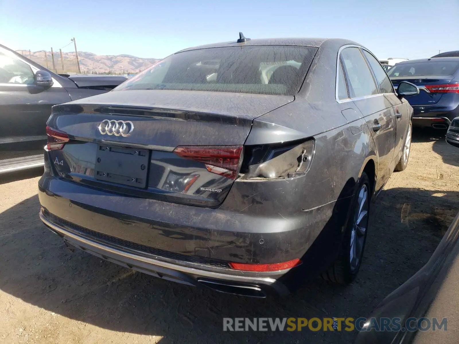 4 Photograph of a damaged car WAUENAF49KN015140 AUDI A4 2019