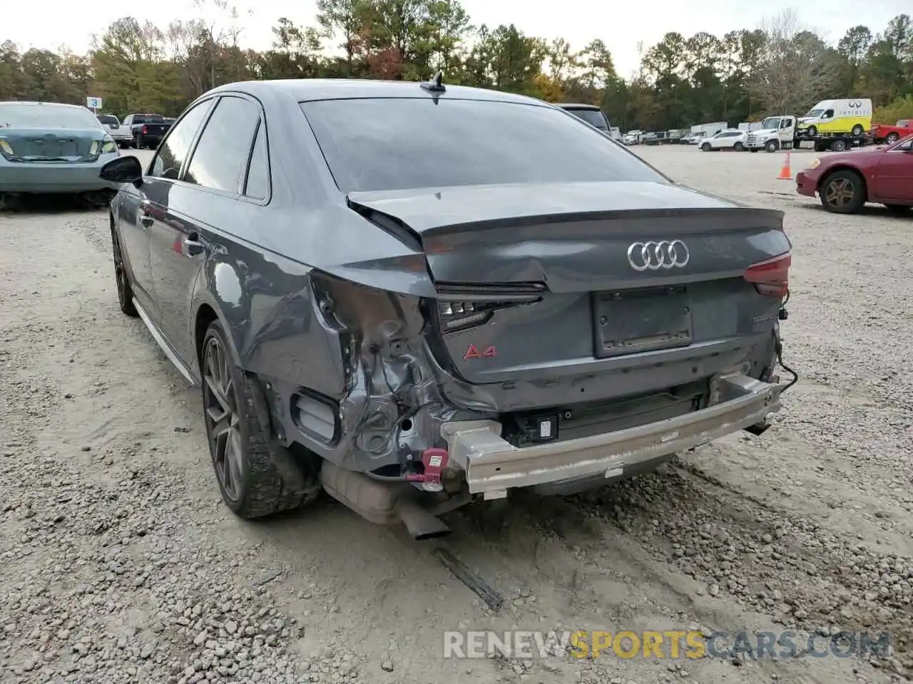 3 Photograph of a damaged car WAUENAF49KN017275 AUDI A4 2019