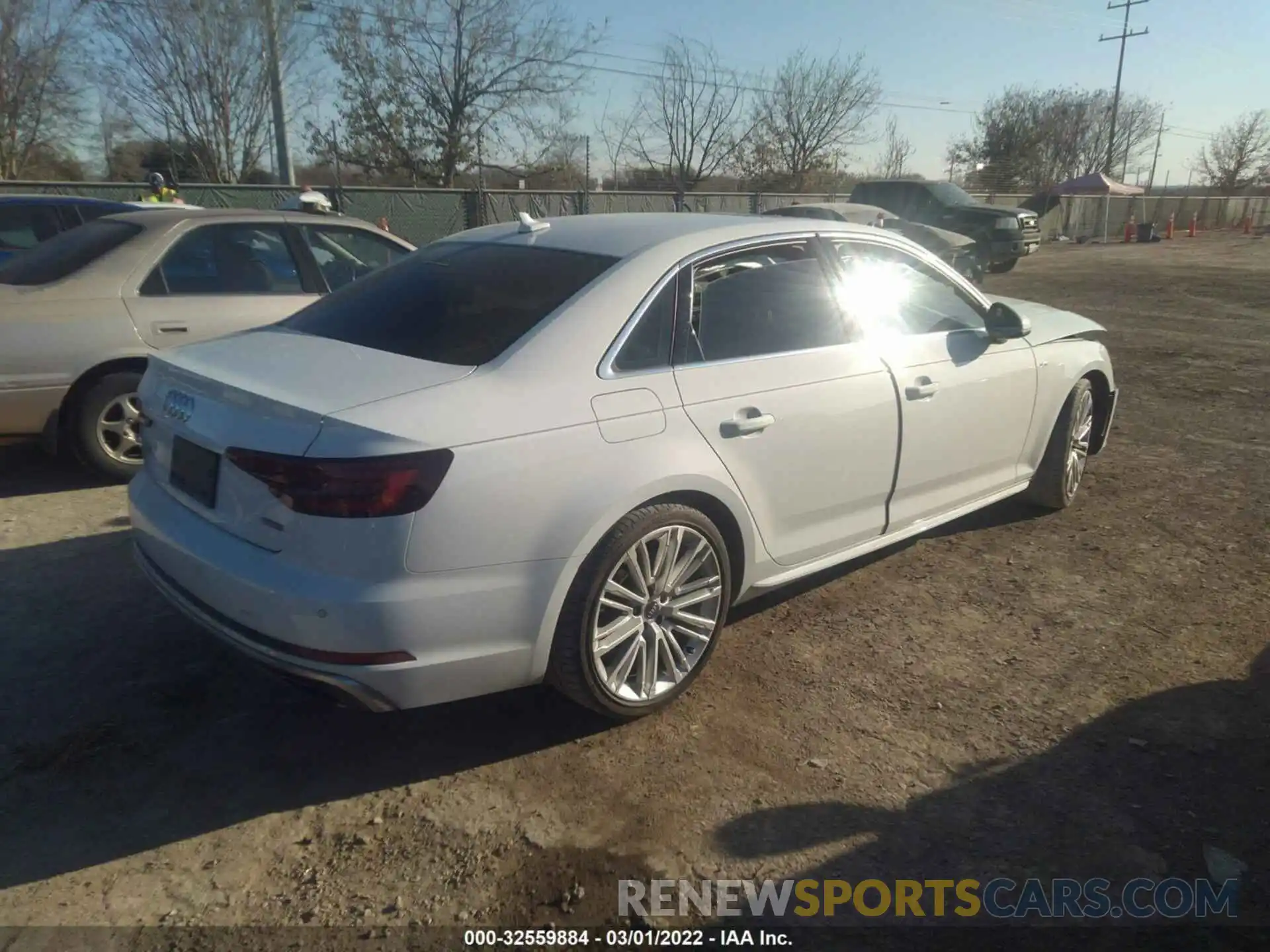 4 Photograph of a damaged car WAUENAF49KN021231 AUDI A4 2019