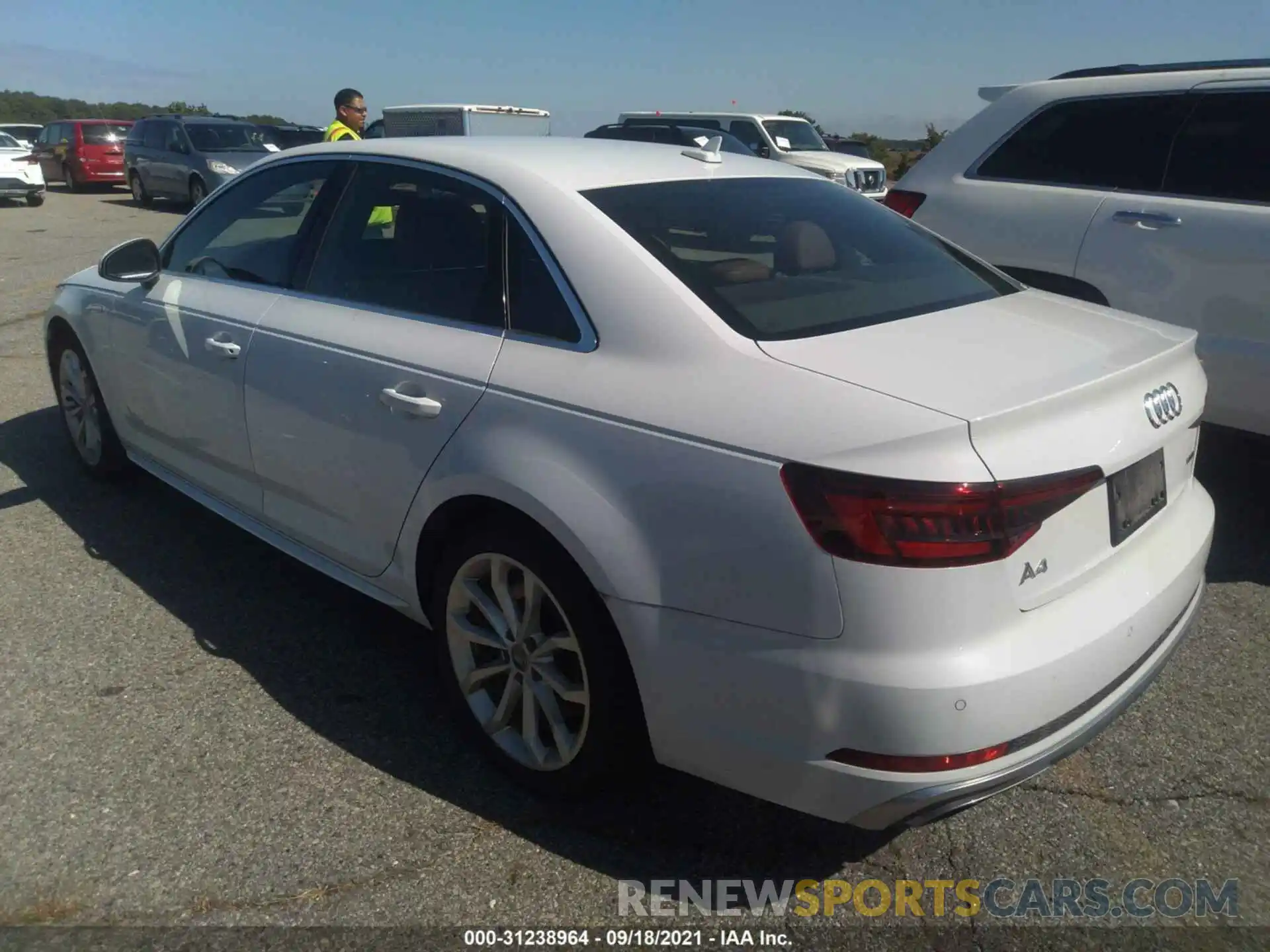 3 Photograph of a damaged car WAUENAF4XKA041673 AUDI A4 2019