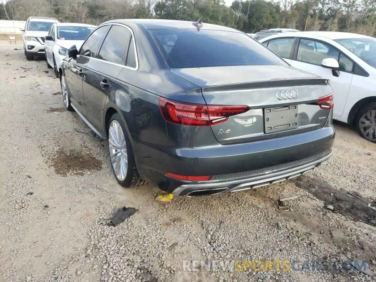 3 Photograph of a damaged car WAUENAF4XKN001649 AUDI A4 2019