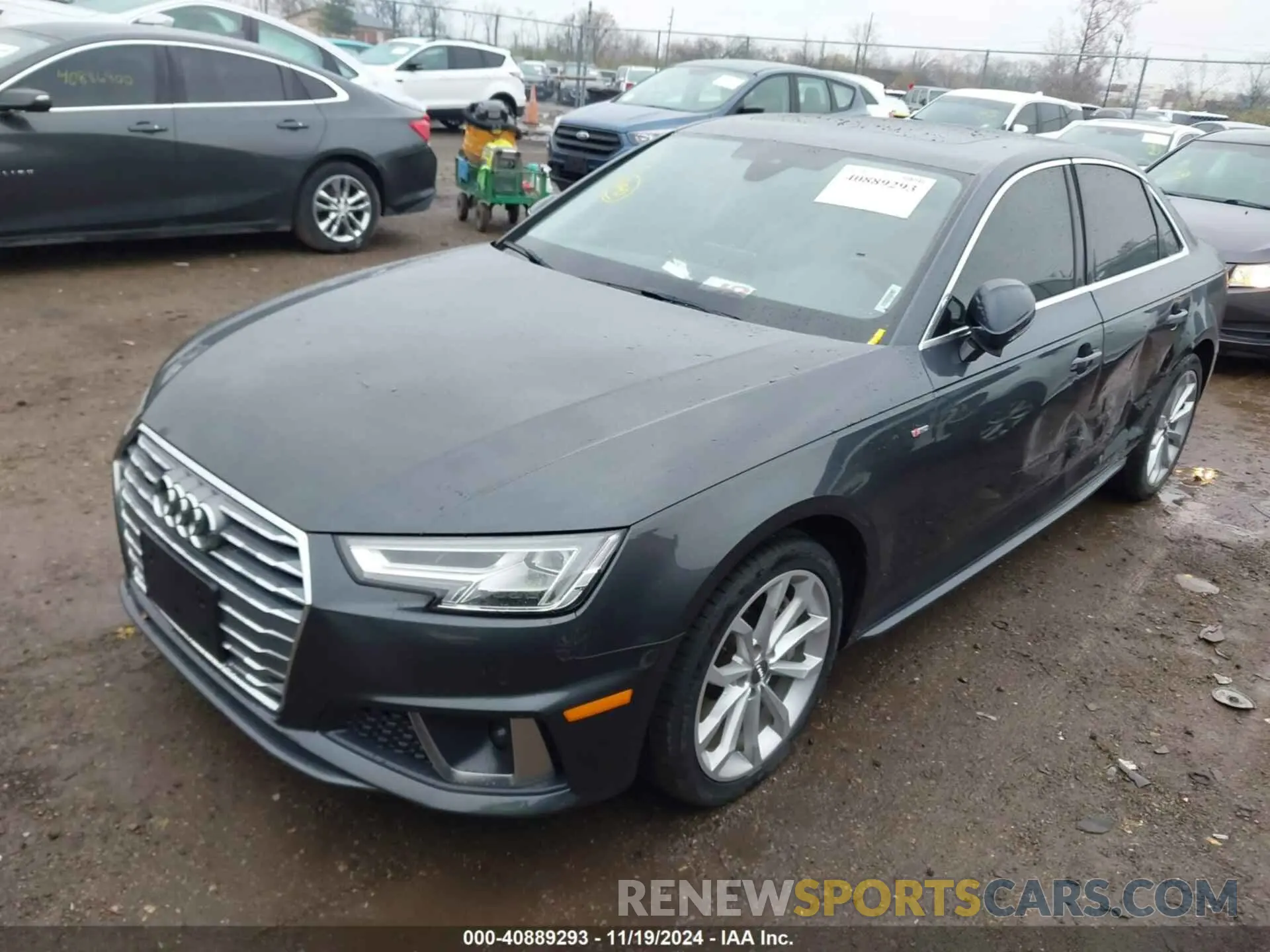2 Photograph of a damaged car WAUENAF4XKN002588 AUDI A4 2019