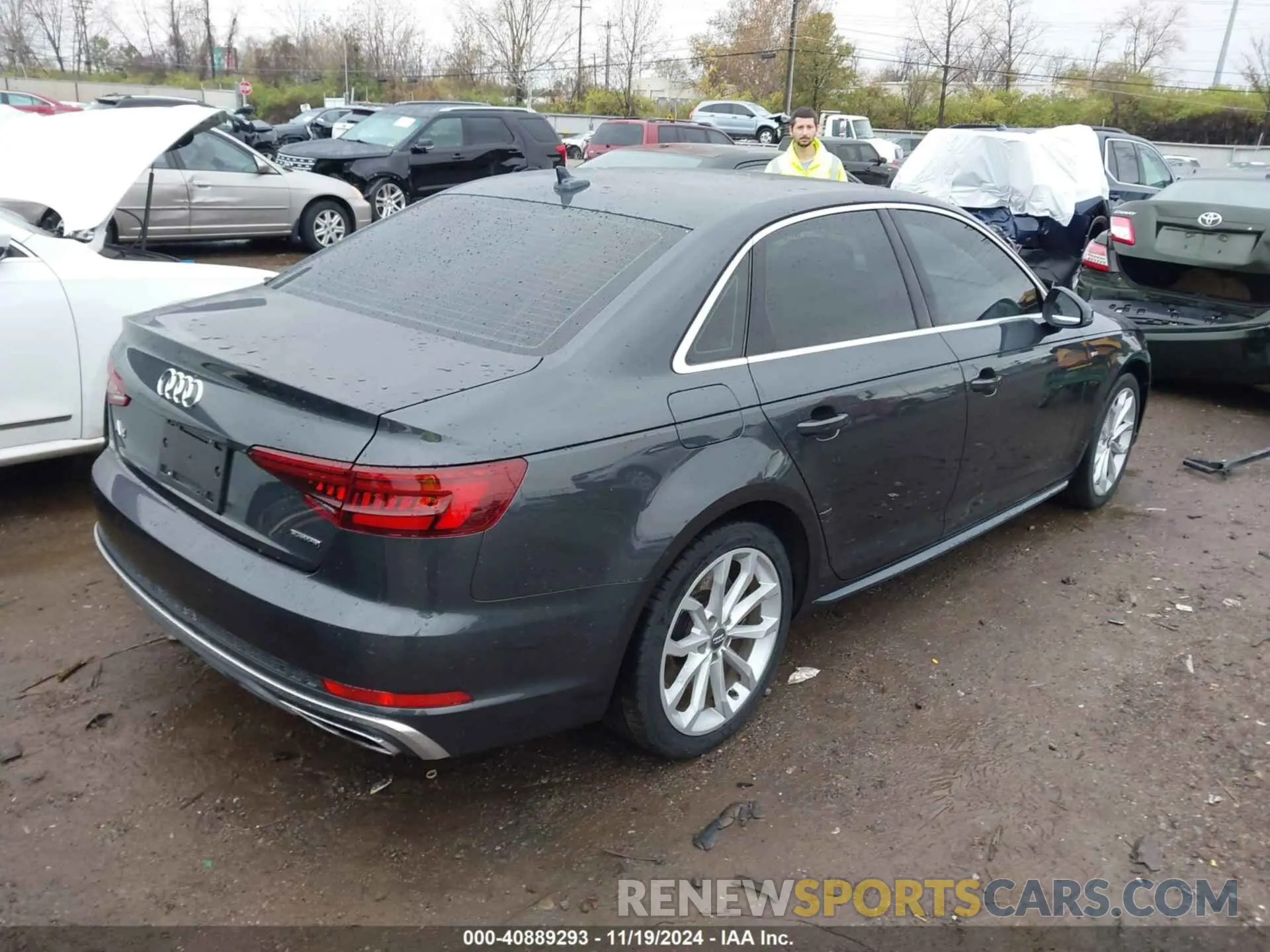 4 Photograph of a damaged car WAUENAF4XKN002588 AUDI A4 2019