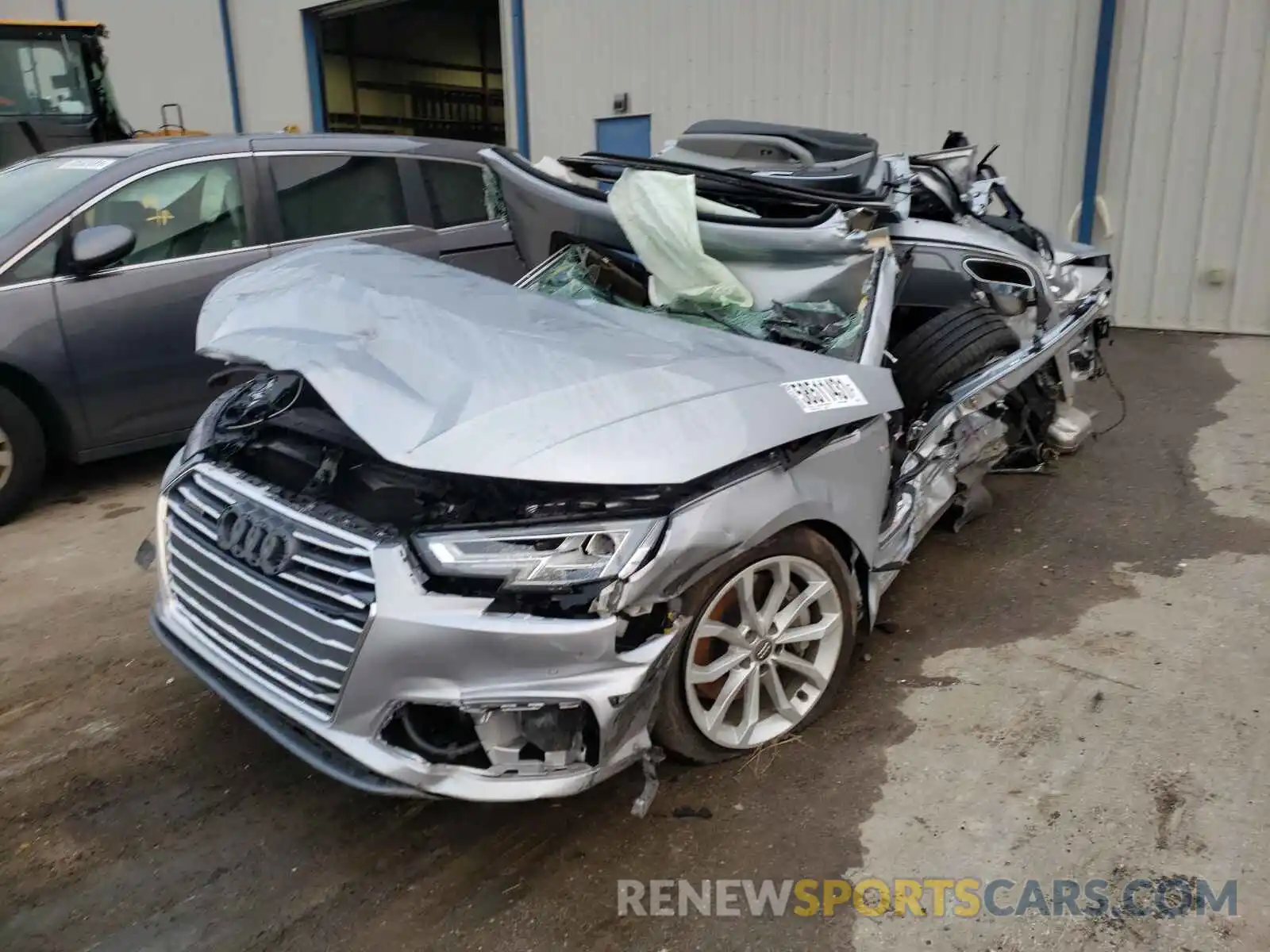 2 Photograph of a damaged car WAUENAF4XKN005233 AUDI A4 2019