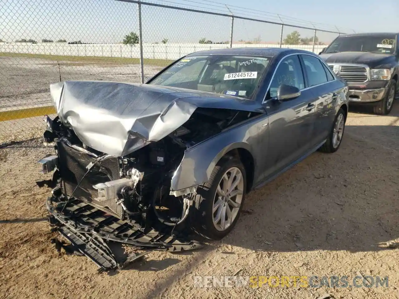 2 Photograph of a damaged car WAUENAF4XKN009878 AUDI A4 2019