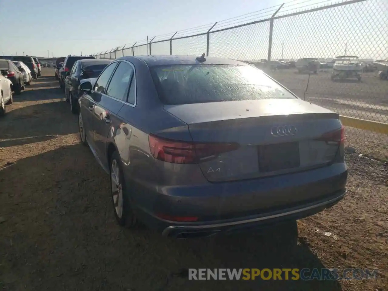 3 Photograph of a damaged car WAUENAF4XKN009878 AUDI A4 2019