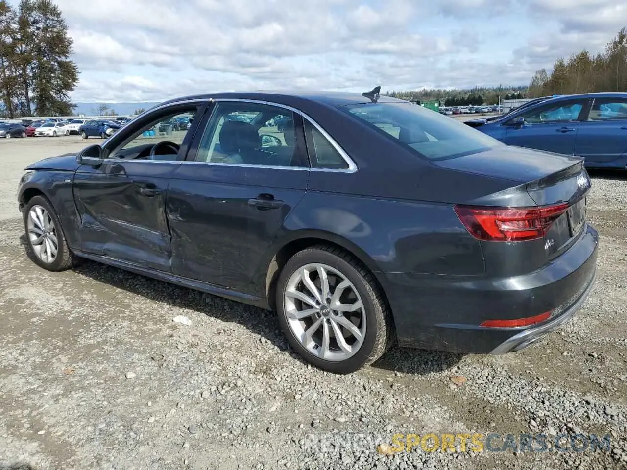 2 Photograph of a damaged car WAUENAF4XKN009914 AUDI A4 2019
