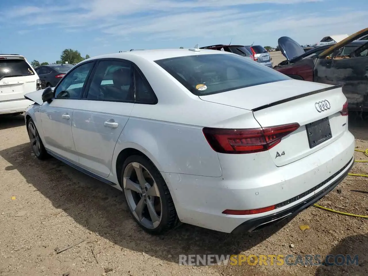 2 Photograph of a damaged car WAUFNAF43KA002217 AUDI A4 2019