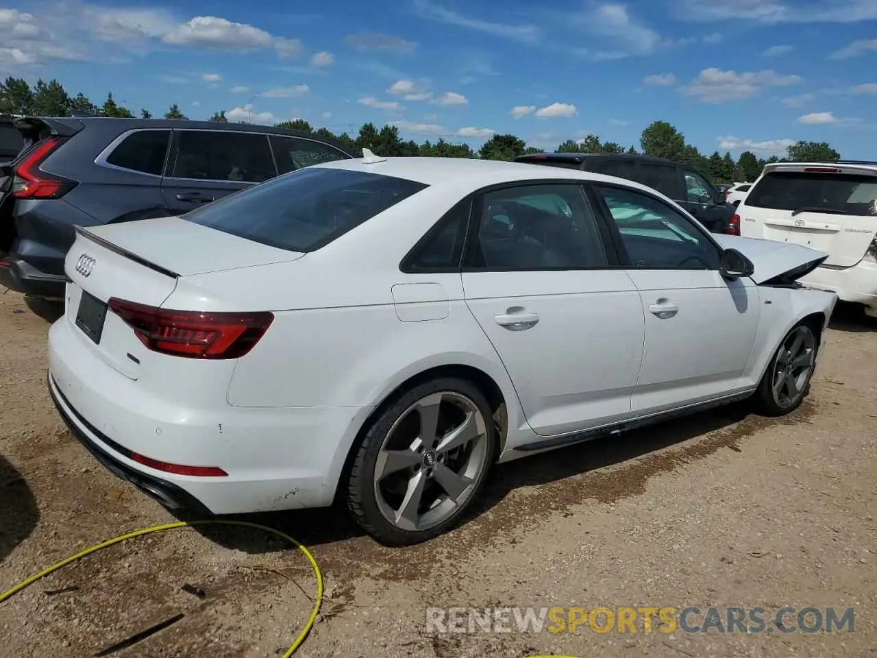3 Photograph of a damaged car WAUFNAF43KA002217 AUDI A4 2019