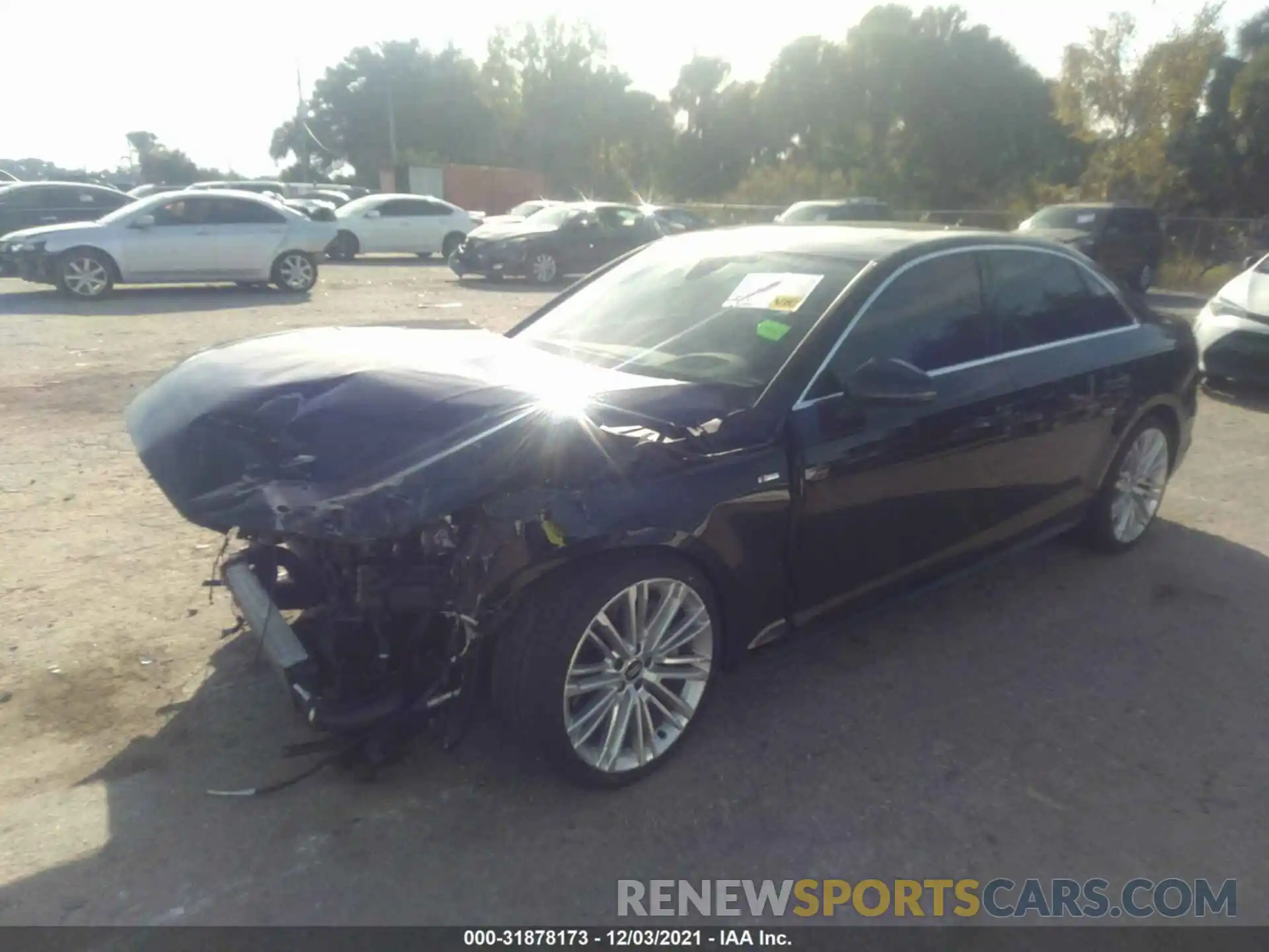 2 Photograph of a damaged car WAUFNAF46KA008318 AUDI A4 2019