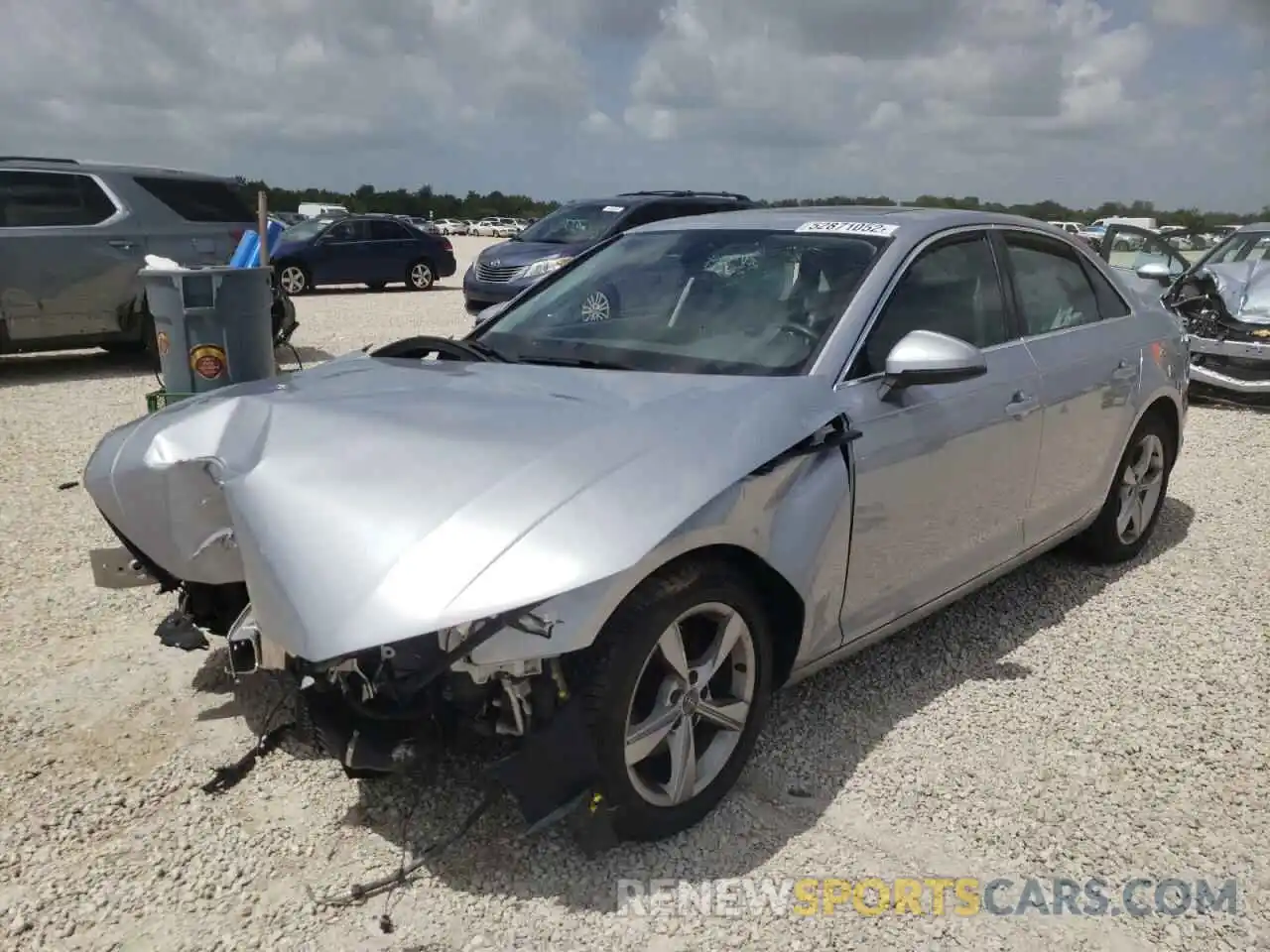 2 Photograph of a damaged car WAUGMAF40KA021010 AUDI A4 2019