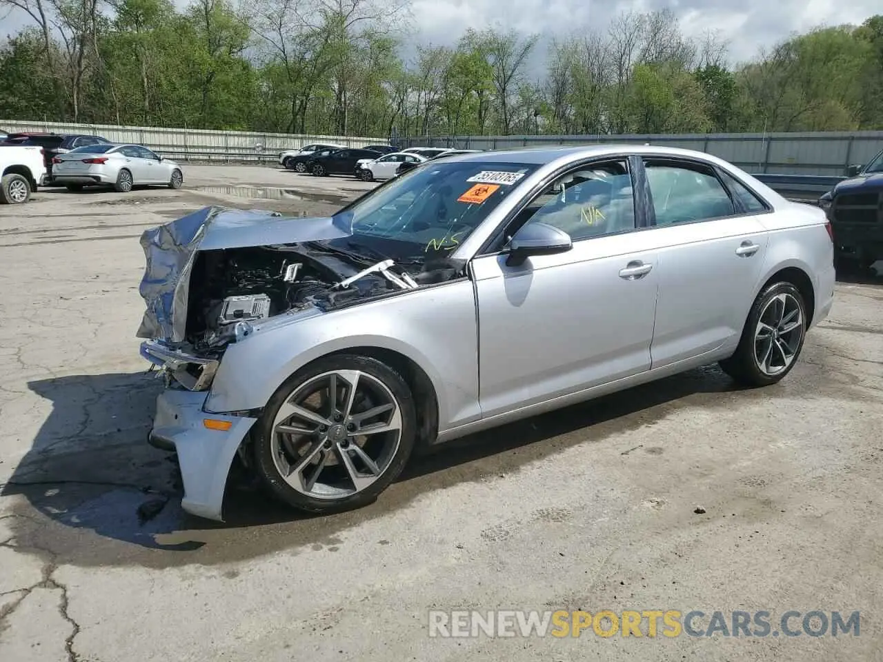 1 Photograph of a damaged car WAUGMAF40KA112830 AUDI A4 2019