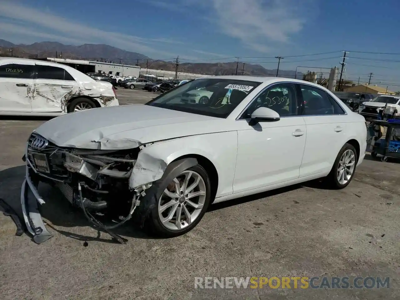 2 Photograph of a damaged car WAUGMAF40KN001381 AUDI A4 2019