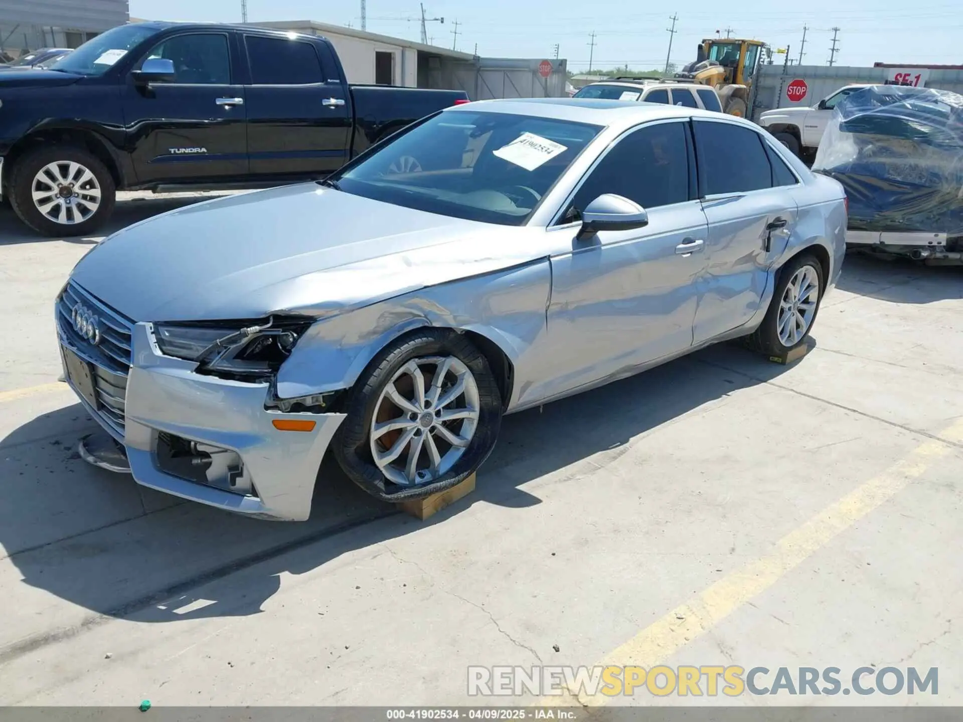 2 Photograph of a damaged car WAUGMAF40KN002742 AUDI A4 2019
