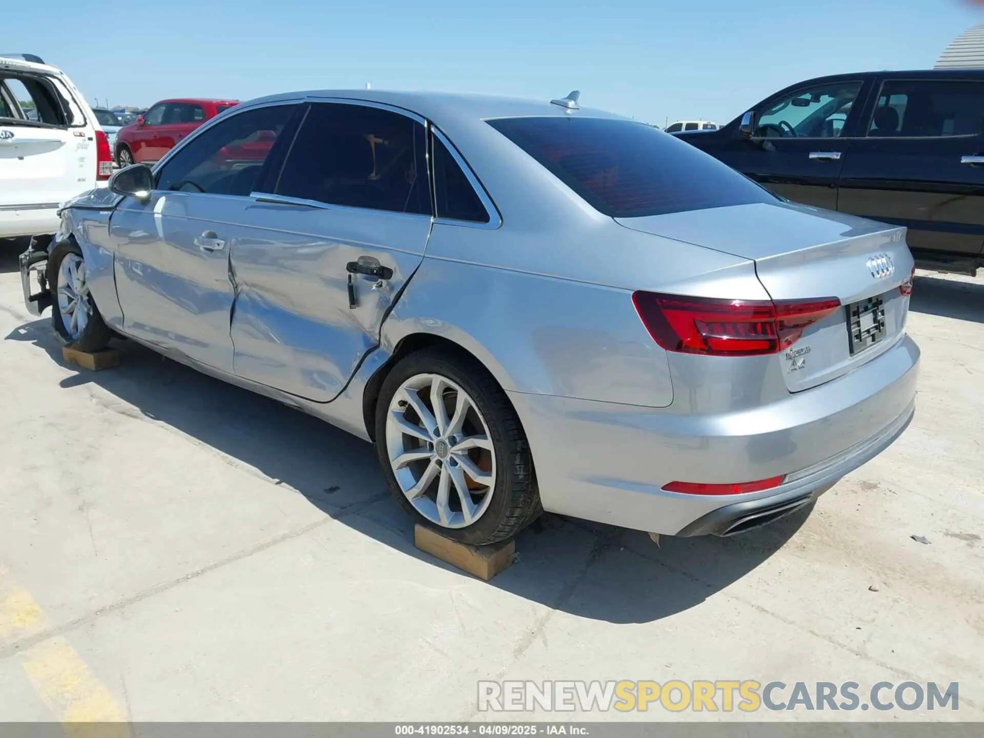 3 Photograph of a damaged car WAUGMAF40KN002742 AUDI A4 2019