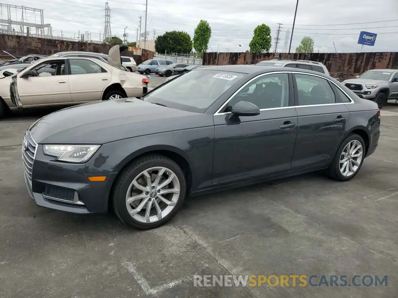 1 Photograph of a damaged car WAUGMAF40KN005026 AUDI A4 2019