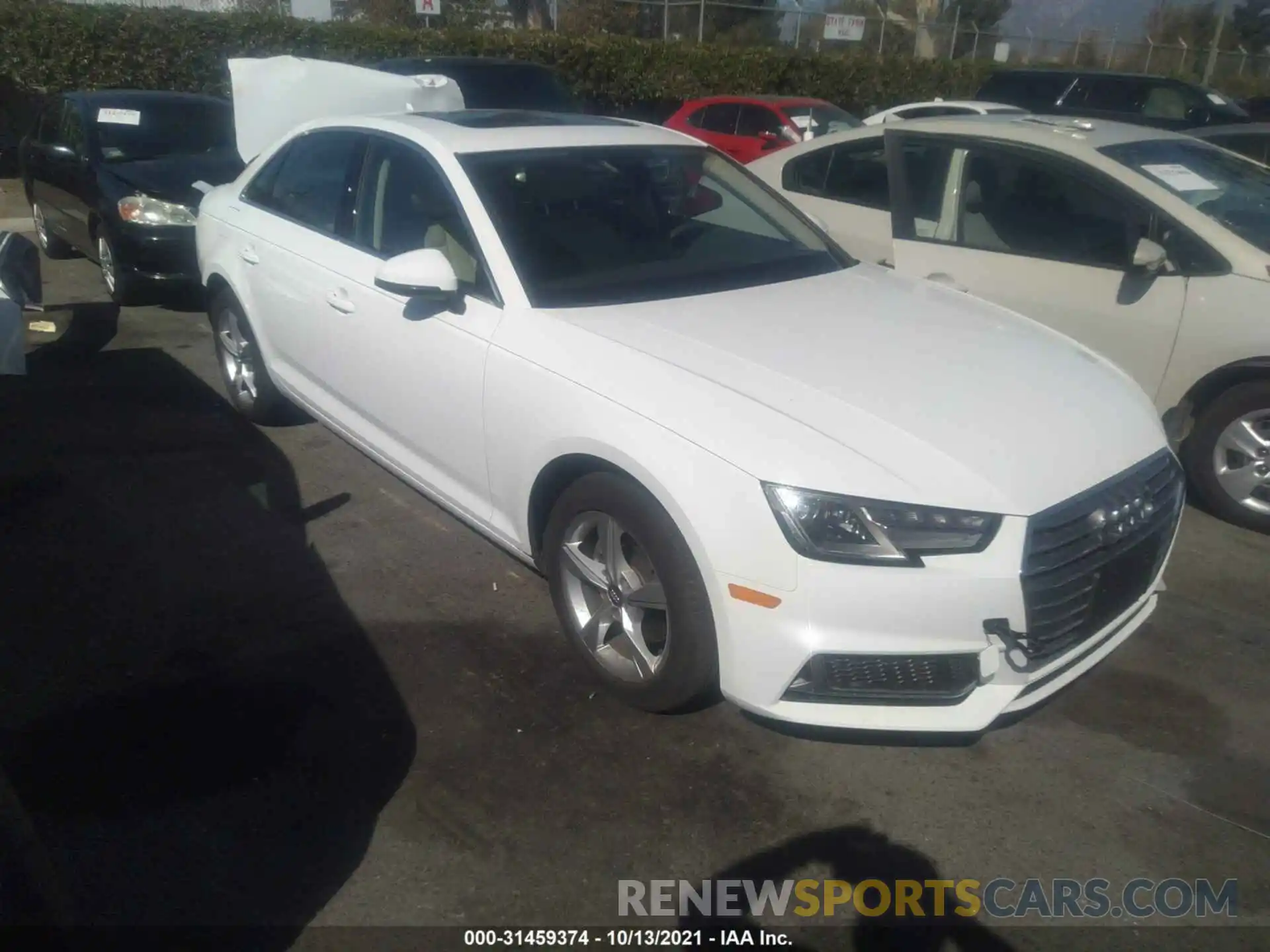 1 Photograph of a damaged car WAUGMAF40KN011358 AUDI A4 2019