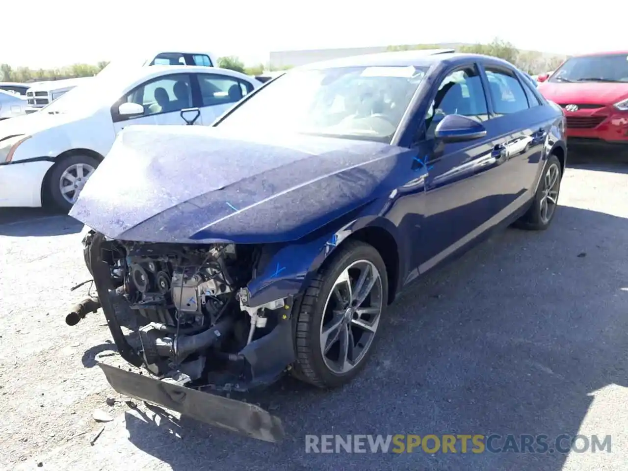 2 Photograph of a damaged car WAUGMAF41KA073018 AUDI A4 2019