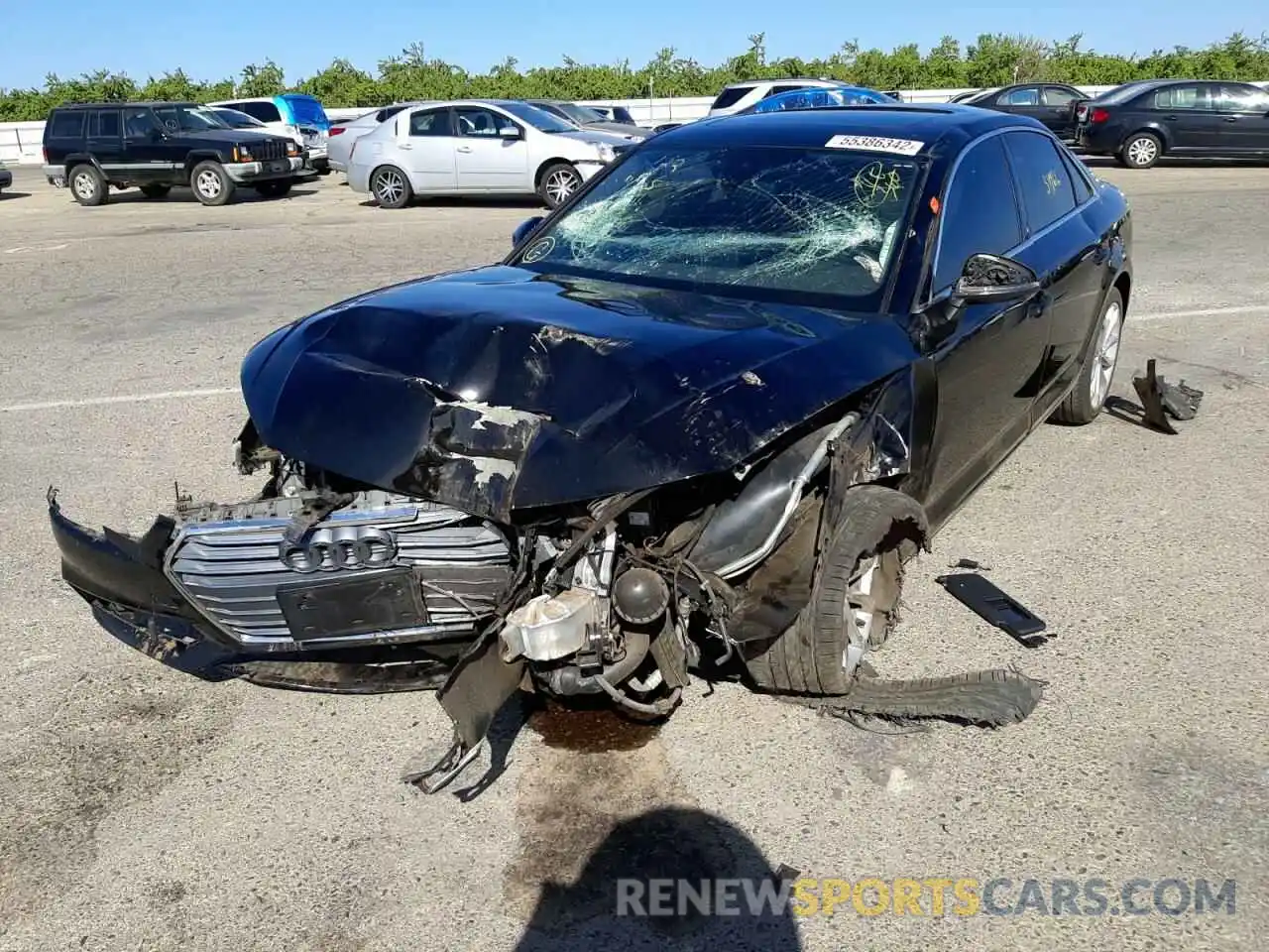 2 Photograph of a damaged car WAUGMAF41KN008016 AUDI A4 2019