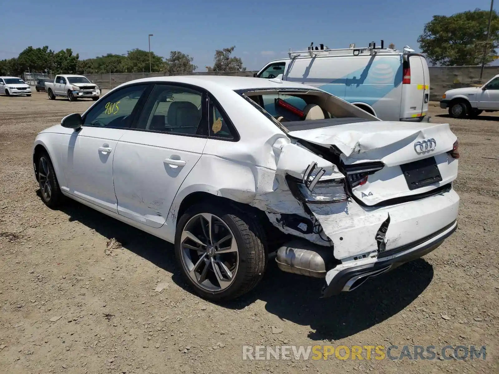 3 Photograph of a damaged car WAUGMAF41KN021137 AUDI A4 2019