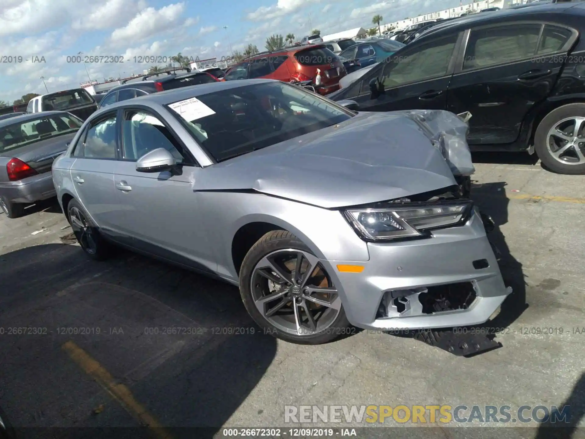 1 Photograph of a damaged car WAUGMAF41KN021719 AUDI A4 2019