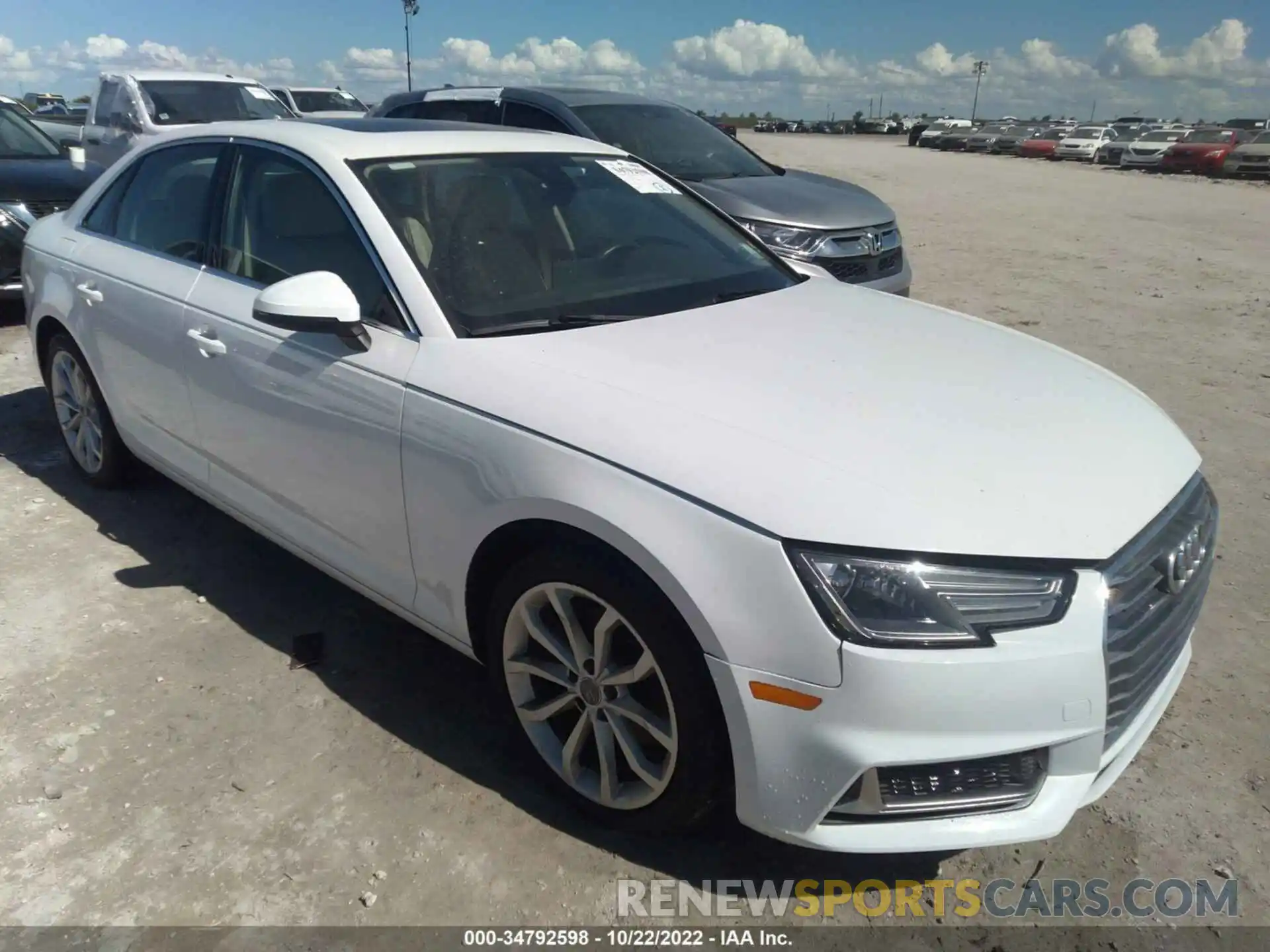 1 Photograph of a damaged car WAUGMAF42KA006685 AUDI A4 2019