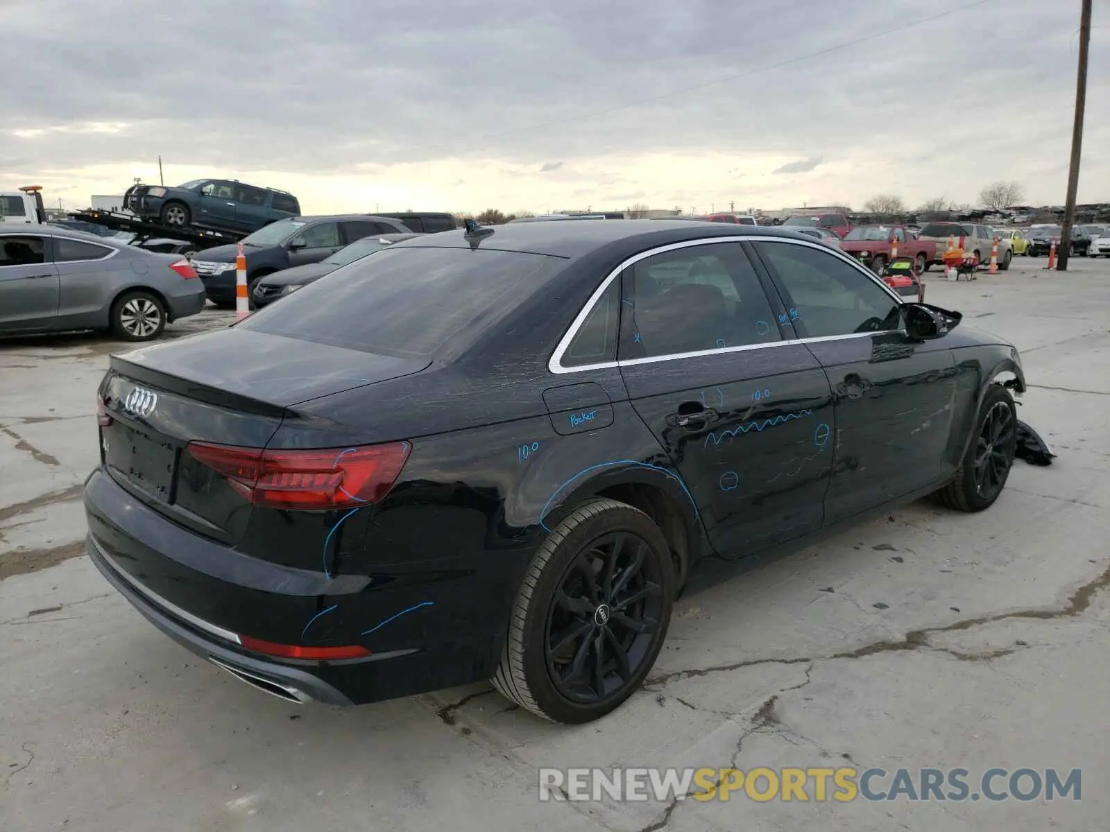 4 Photograph of a damaged car WAUGMAF42KA006914 AUDI A4 2019