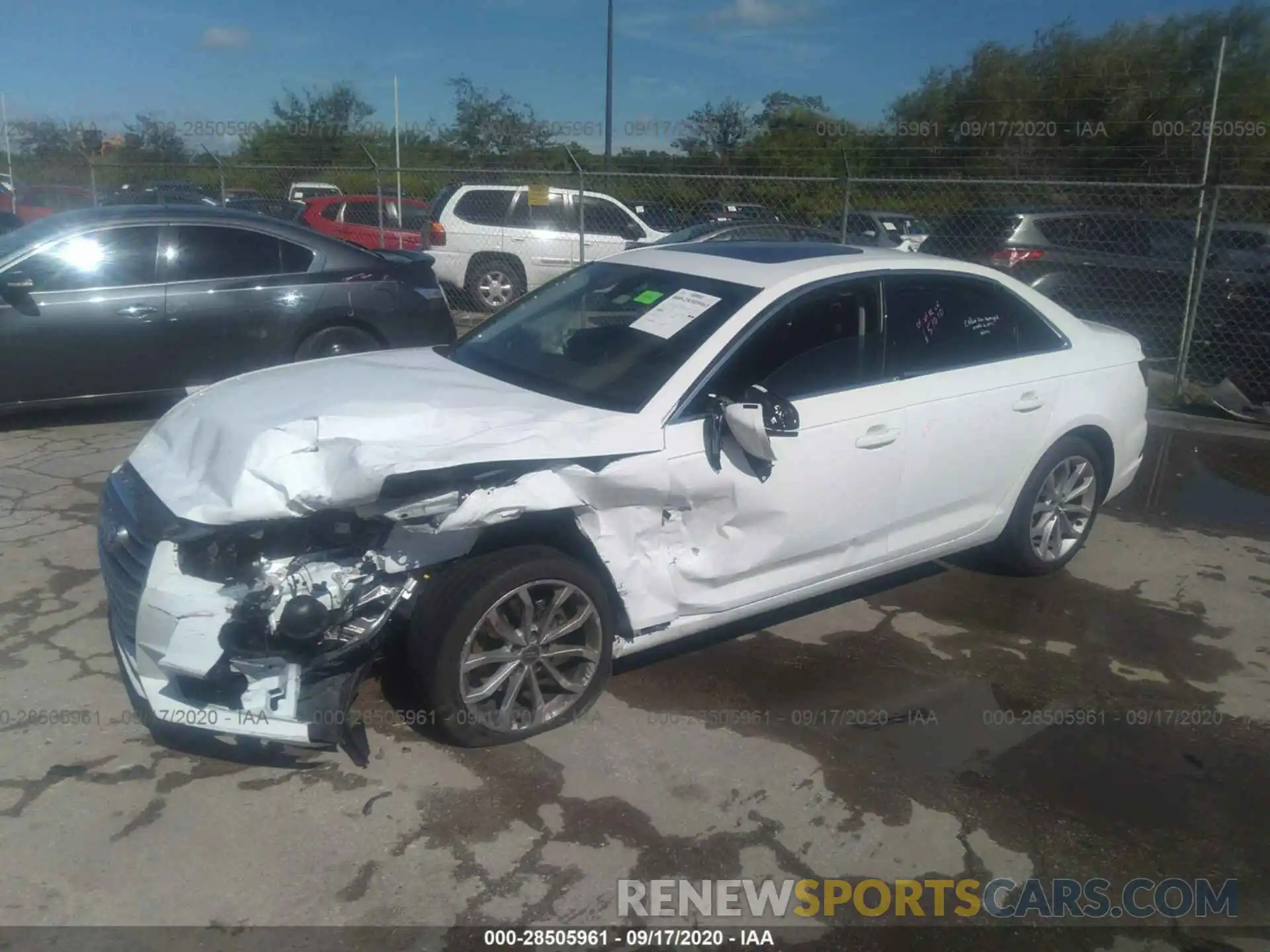 2 Photograph of a damaged car WAUGMAF42KA042943 AUDI A4 2019