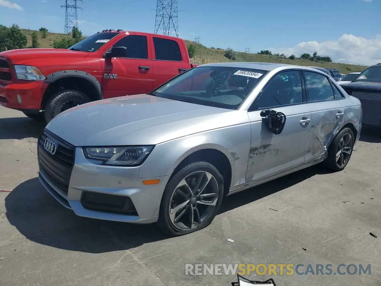 1 Photograph of a damaged car WAUGMAF42KN016268 AUDI A4 2019