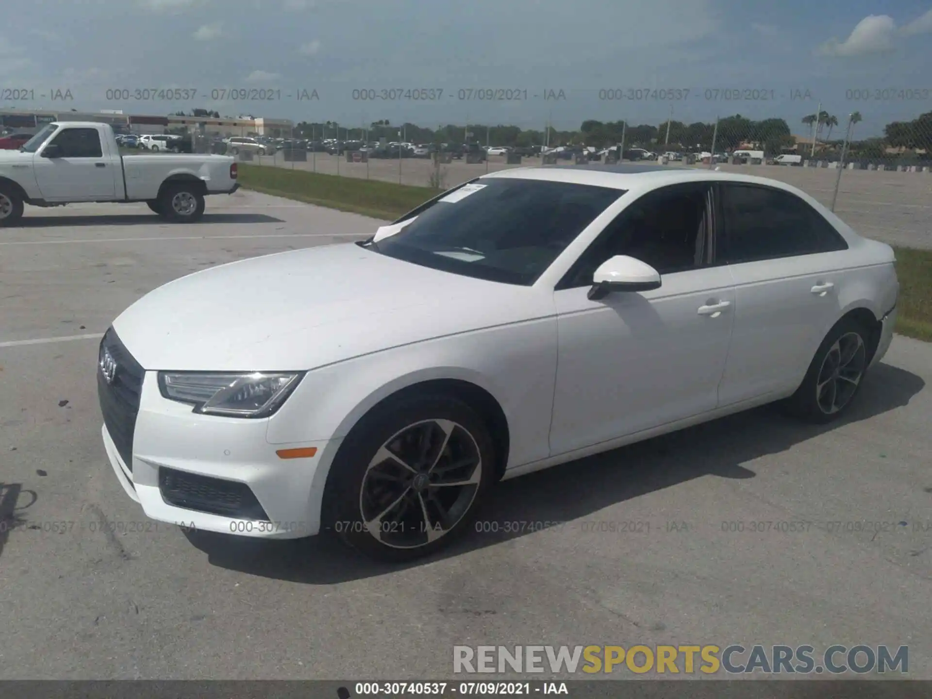 2 Photograph of a damaged car WAUGMAF42KN021535 AUDI A4 2019