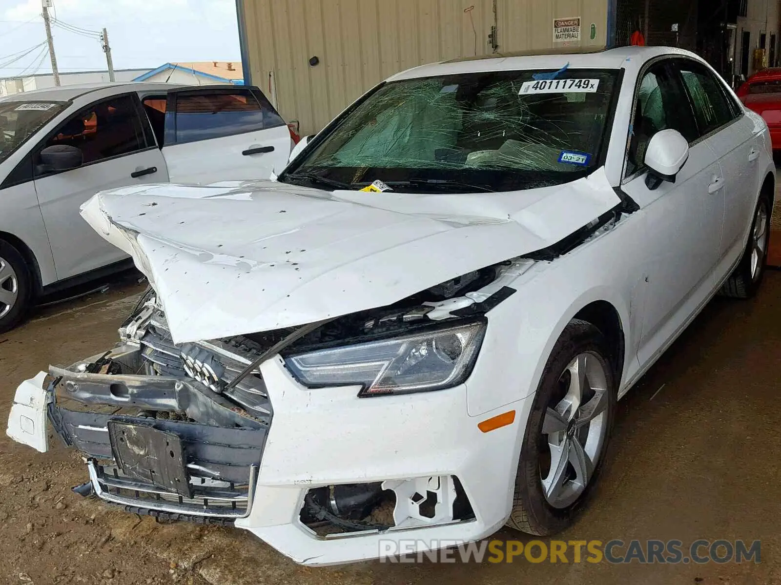 2 Photograph of a damaged car WAUGMAF43KA022295 AUDI A4 2019
