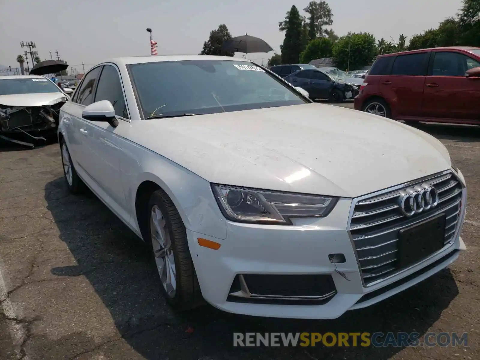 1 Photograph of a damaged car WAUGMAF43KN001424 AUDI A4 2019